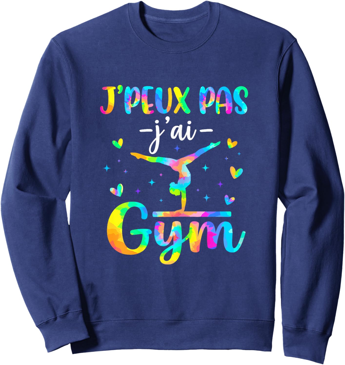 Je Peux Pas J'Ai Gym Fille Gymnastique Rythmique Sweatshirt - Sweatshirt | Navy