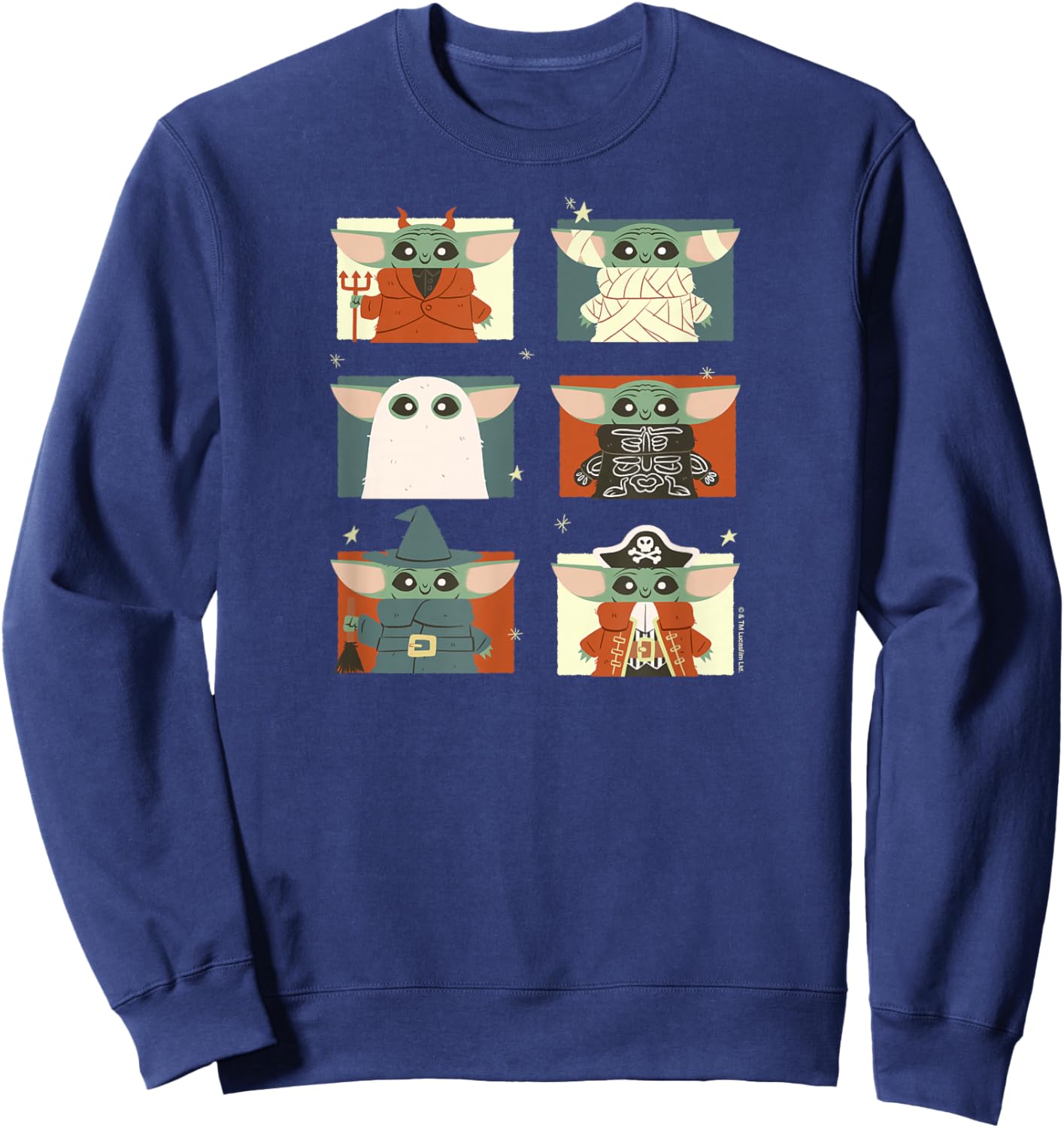 Star Wars - The Mandalorian Grogu Halloween Costumes Sweatshirt - Sweatshirt | Navy