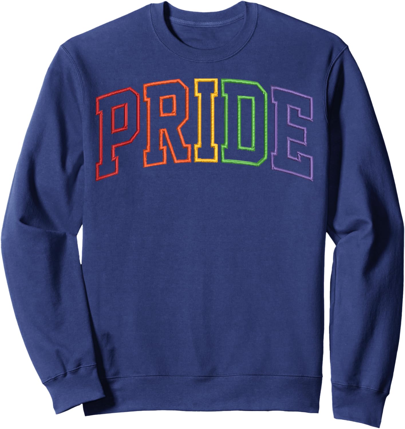 Pride Rainbow Love Is Love LGBT Gay Lesbian LGBTQ Pride Sweatshirt - Sweatshirt | Navy