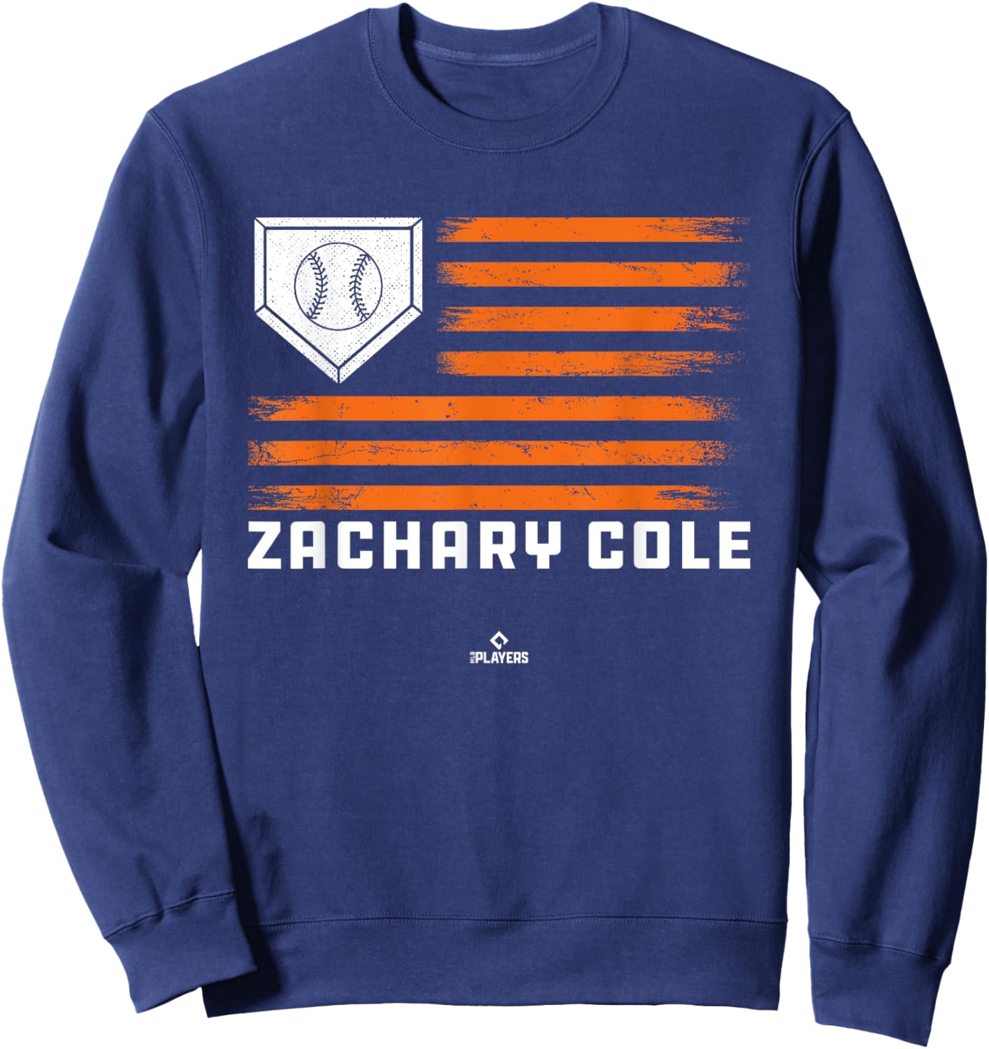 Vintage Flag Gameday Zachary Cole Prospect Baseball Fan Gear Sweatshirt - Sweatshirt | Navy