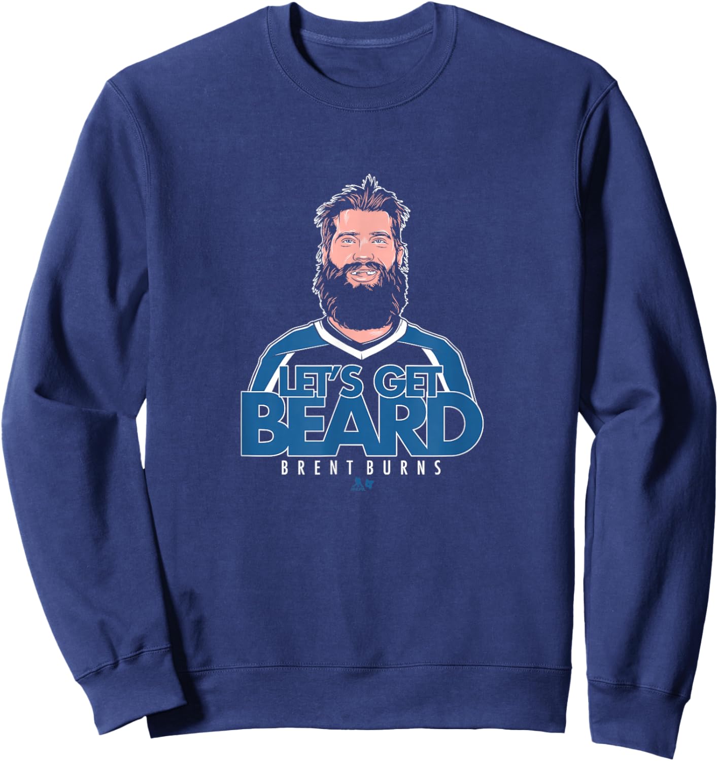 Brent Burns - Let's Get Beard - Colorado Hockey Sweatshirt - Sweatshirt | Navy