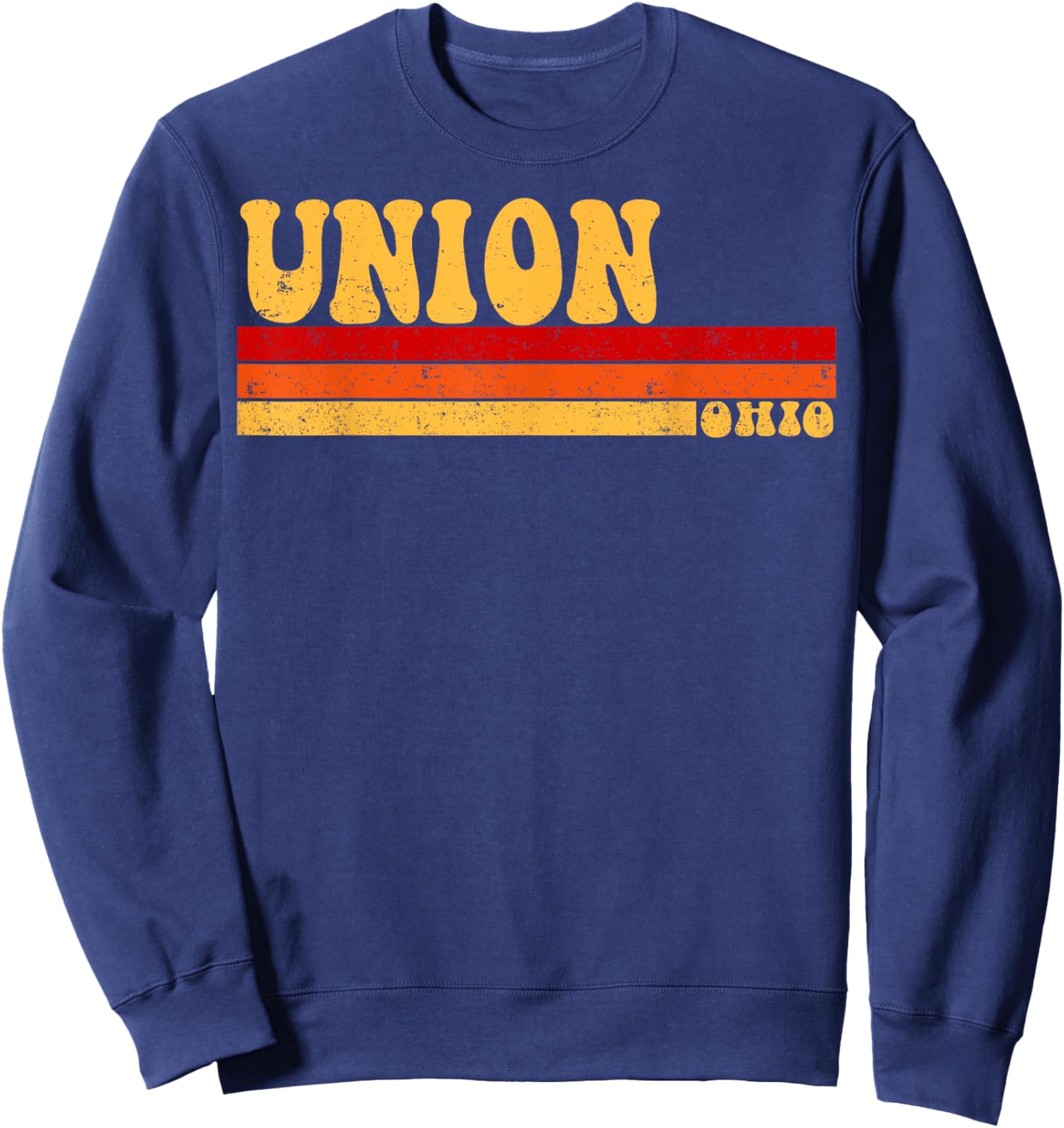 UNION Ohio City Vintage Roots Retro Design 70s 80s Sweatshirt - Sweatshirt | Navy