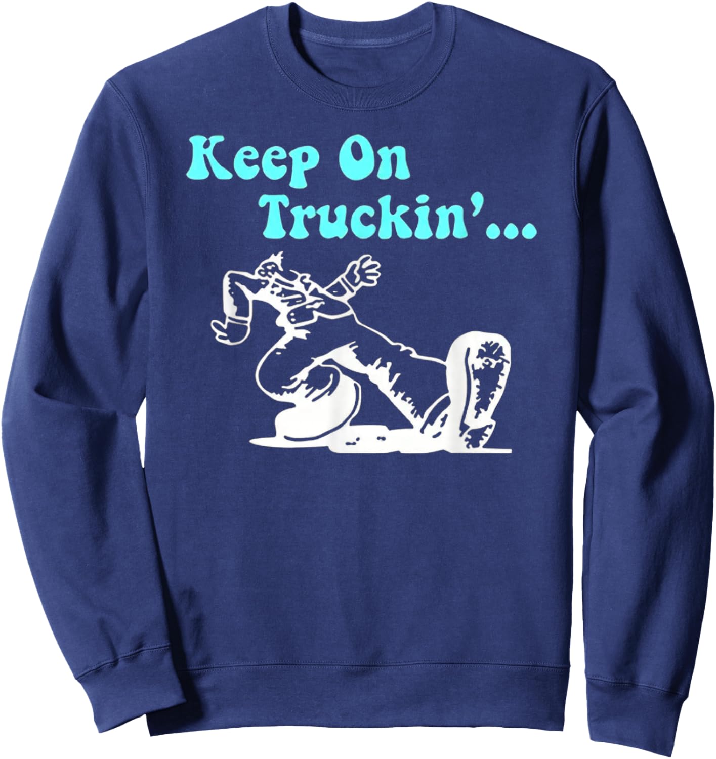 Funky Keep on Truckin' - Retro Vibes Sweatshirt - Sweatshirt | Navy