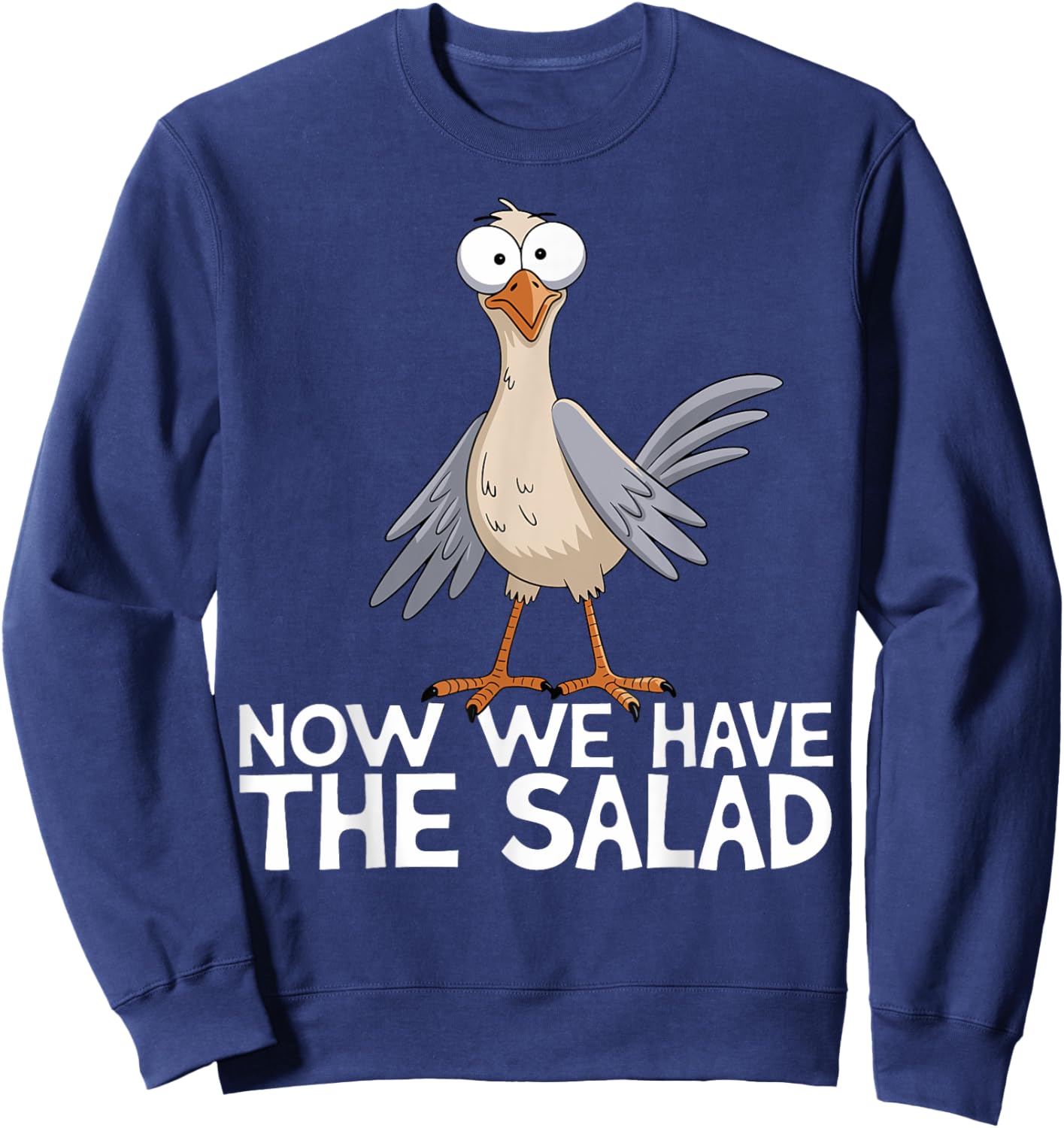 Now We Have The Salad Jetzt haben wir den Salat Lustig Fun , black, S Sweatshirt - Sweatshirt | Navy