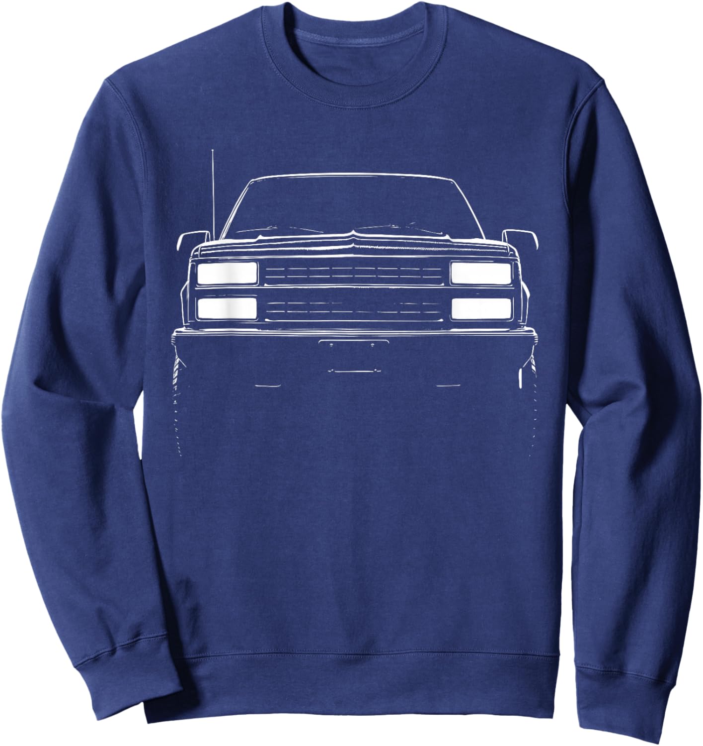 88-98 CK Truck GMT400 Front Grill Silhouette OBS Sweatshirt - Sweatshirt | Navy