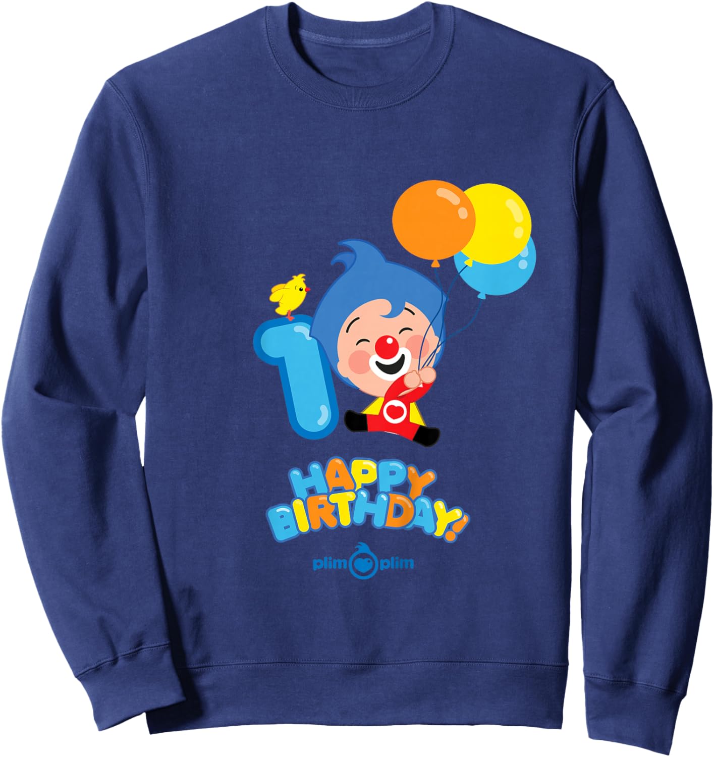Plim Plim The Kindness Hero - Happy Birthday Sweatshirt - Sweatshirt | Navy