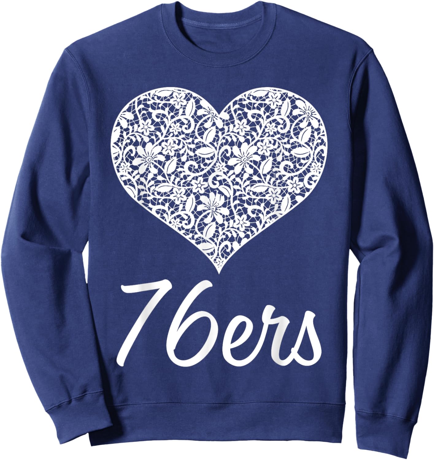 76Ers Independence Lace Heart HS Sweatshirt - Sweatshirt | Navy