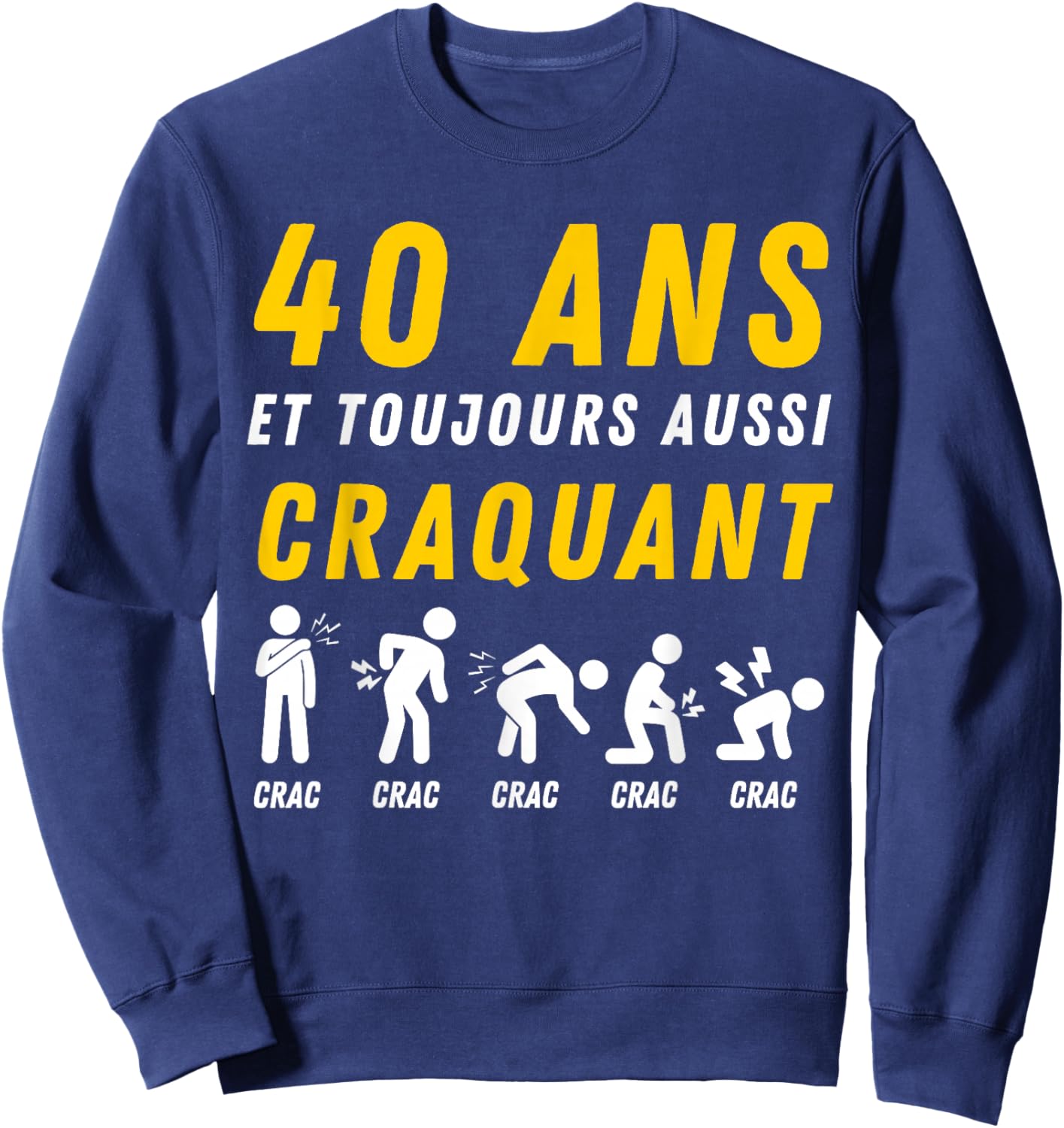 Gift Humour 40th Anniv 1986 Birthday 40 Years Man Sweatshirt - Sweatshirt | Navy