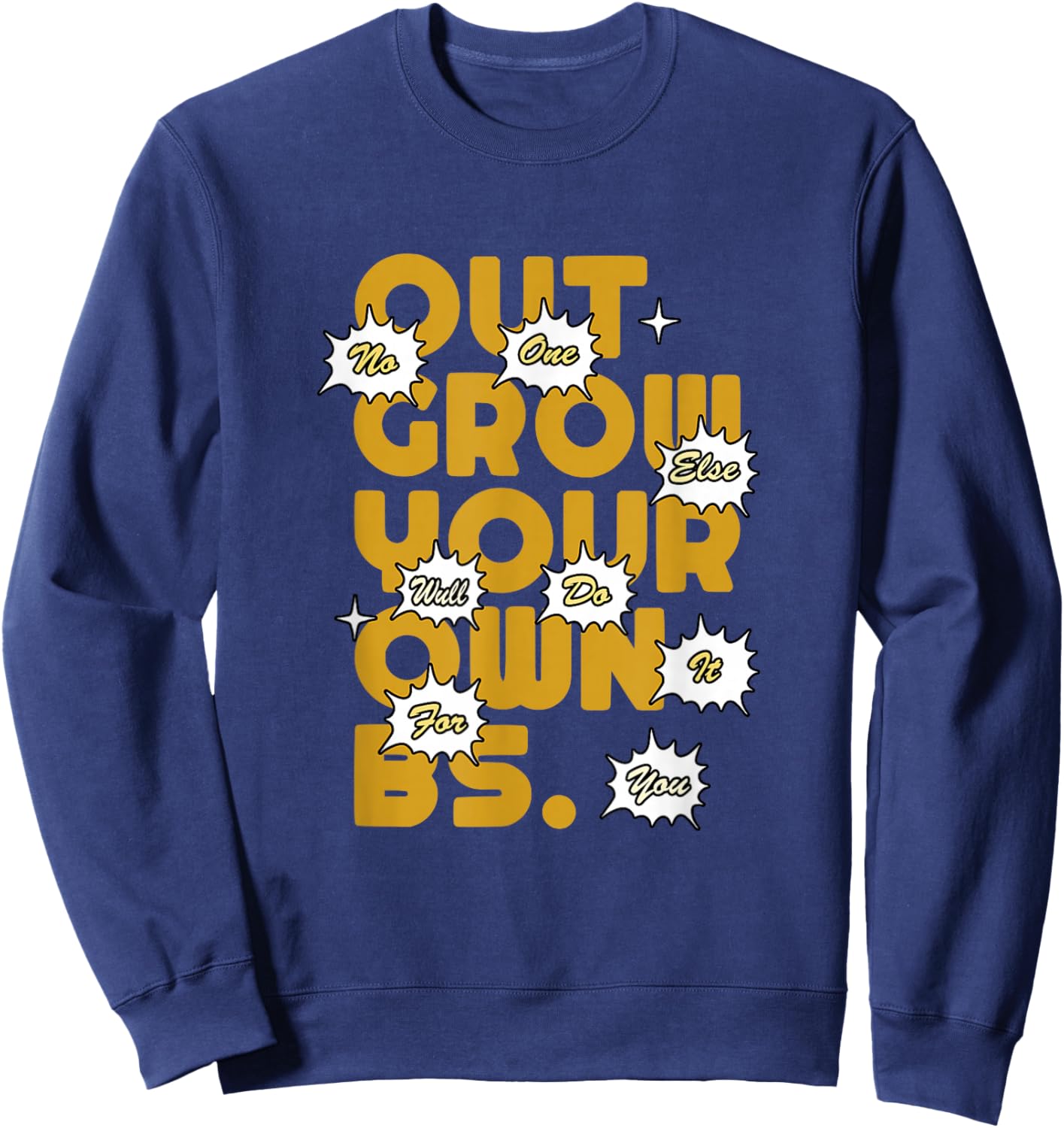 Brown Color Growth Brown Graphic Sweatshirt - Sweatshirt | Navy