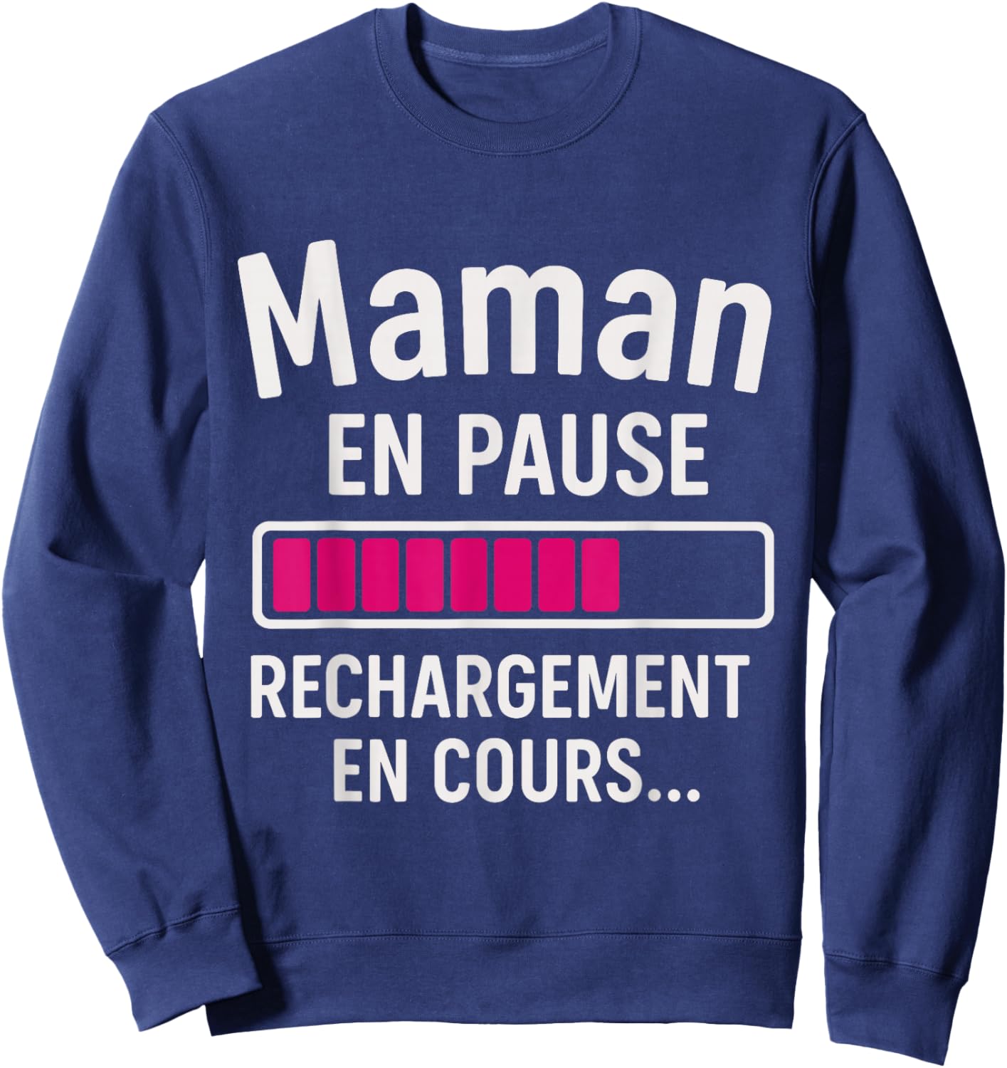 Mom Pause Reloading Sweatshirt - Sweatshirt | Navy