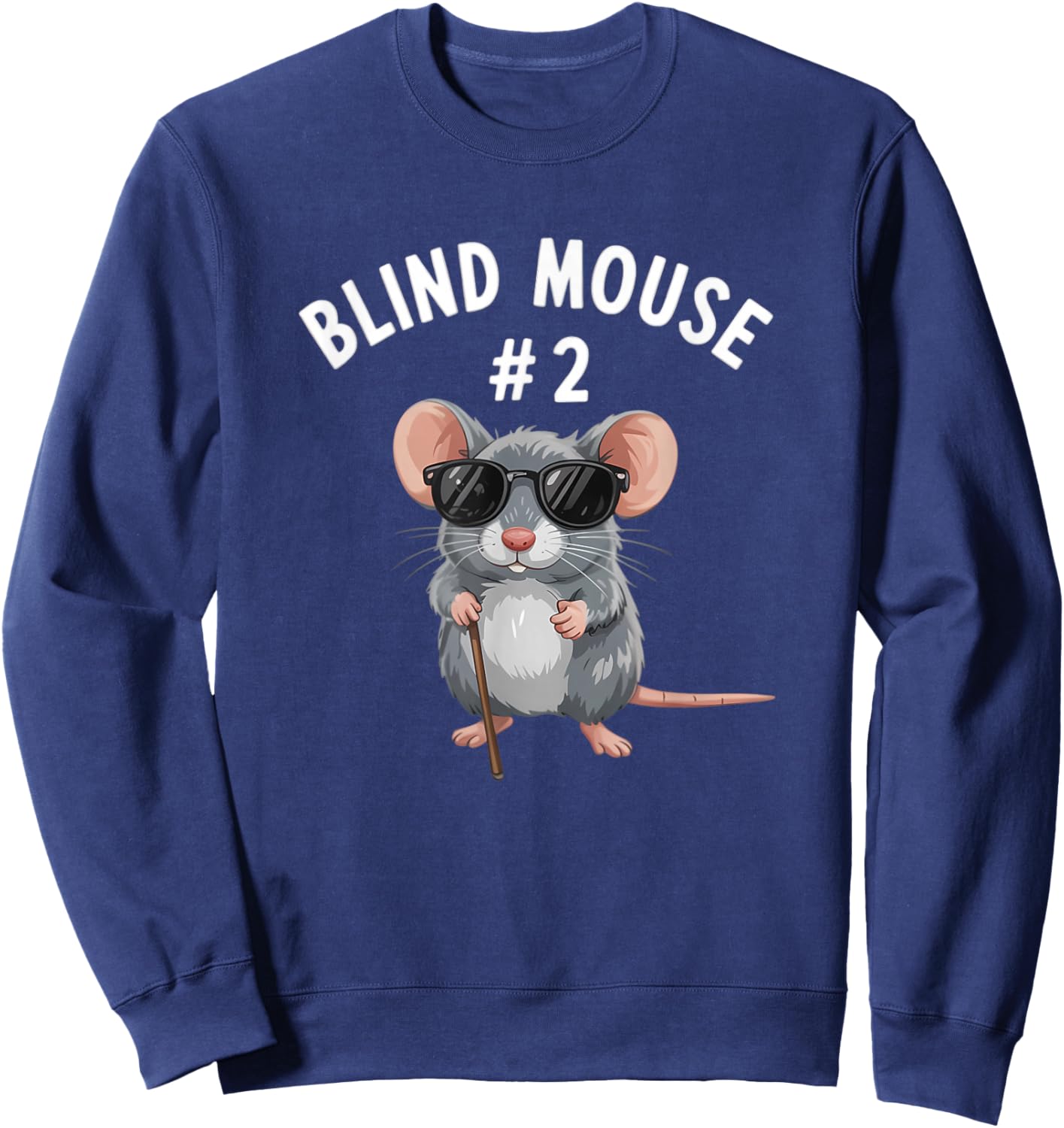 Blind Mouse 2 Three Blind Mice Halloween Costume Sweatshirt - Sweatshirt | Navy