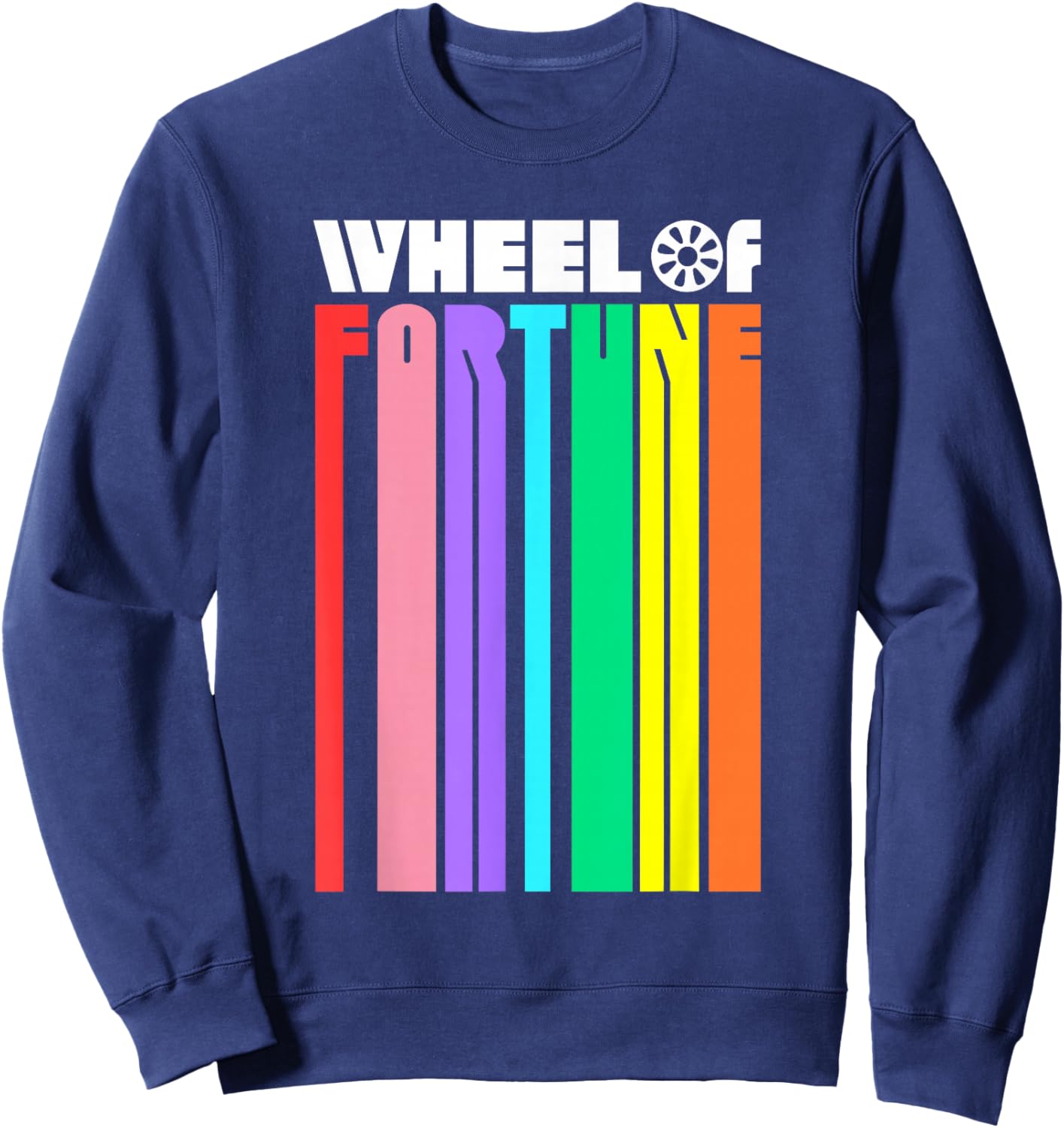 Wheel of Fortune Logo Color Blend Sweatshirt - Sweatshirt | Navy