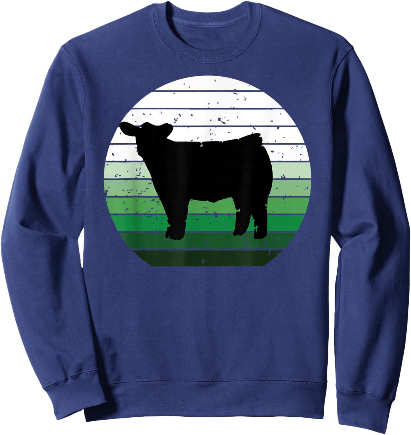 cow show, Show Steer Sweatshirt - Sweatshirt | Navy