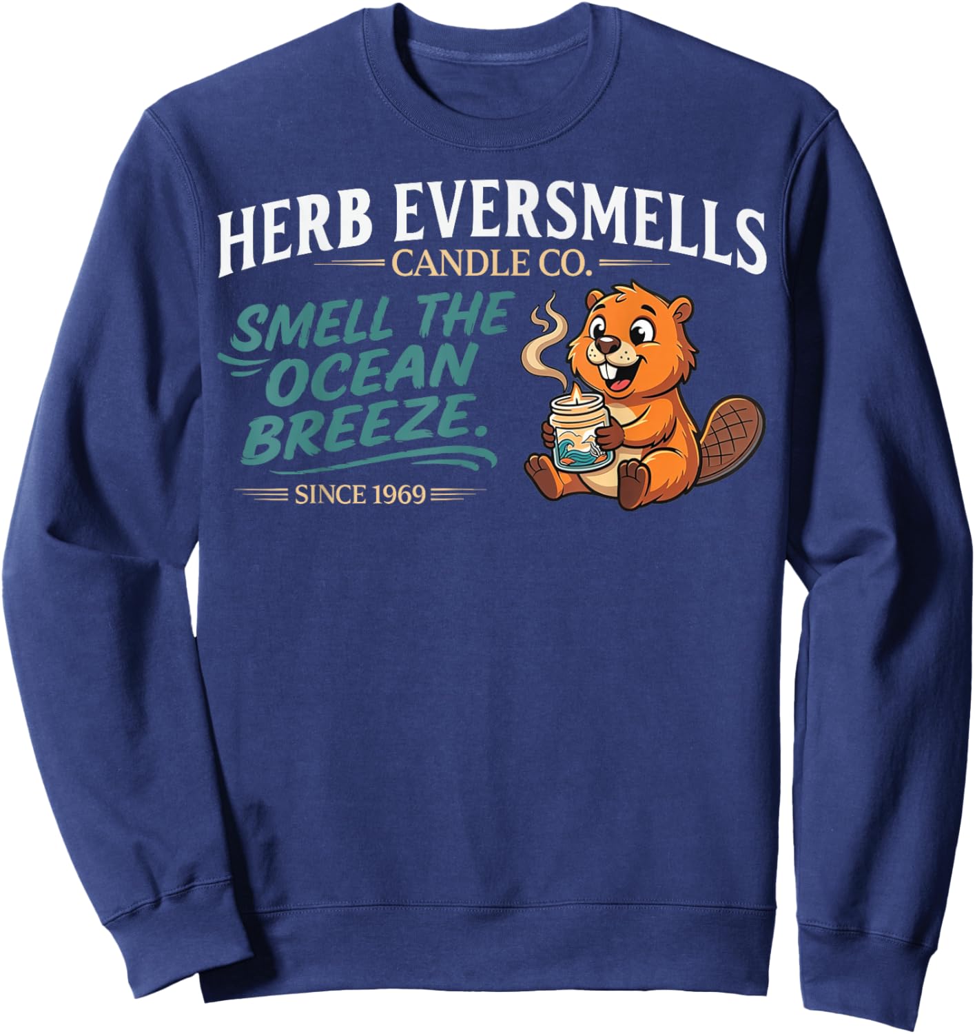 Herb Eversmells Funny Adult Humor Joke Innuendo Gag Gifts Sweatshirt - Sweatshirt | Navy