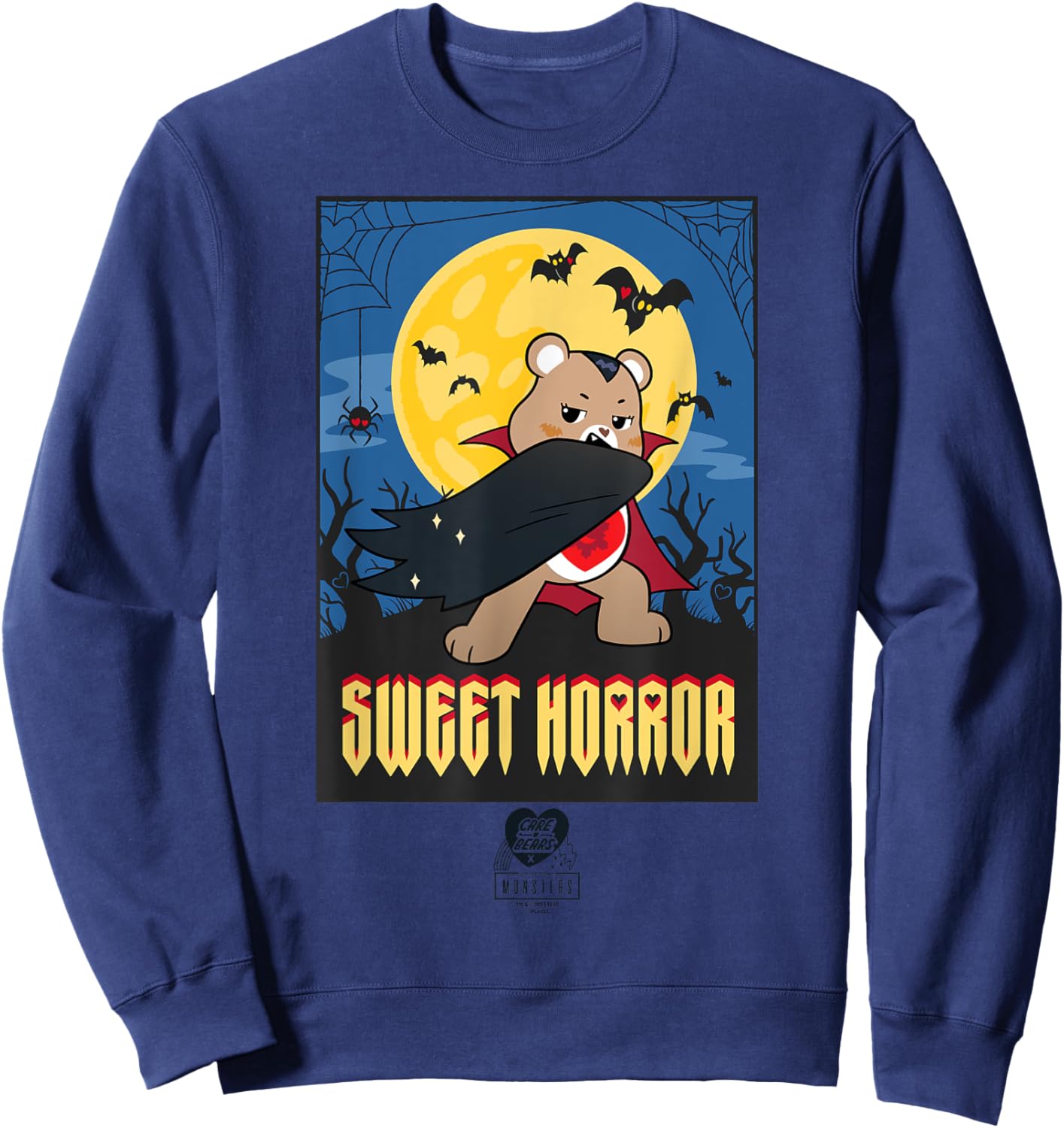 Care Bears x Universal Monsters Sweet Horror Dracula Sweatshirt - Sweatshirt | Navy