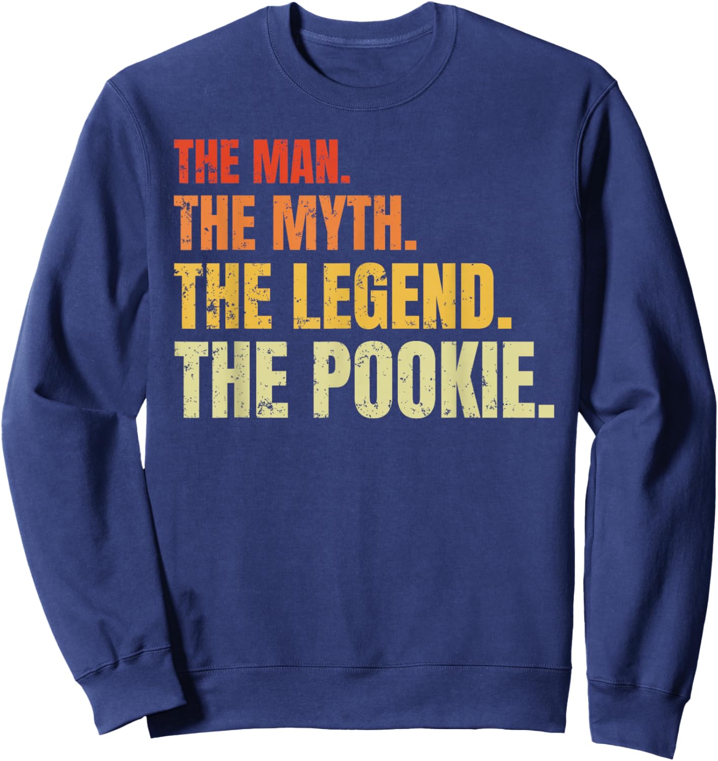 Funny Pookie Viral Meme Humor Joke Parody Gen Z Trendy 2026 Sweatshirt - Sweatshirt | Navy