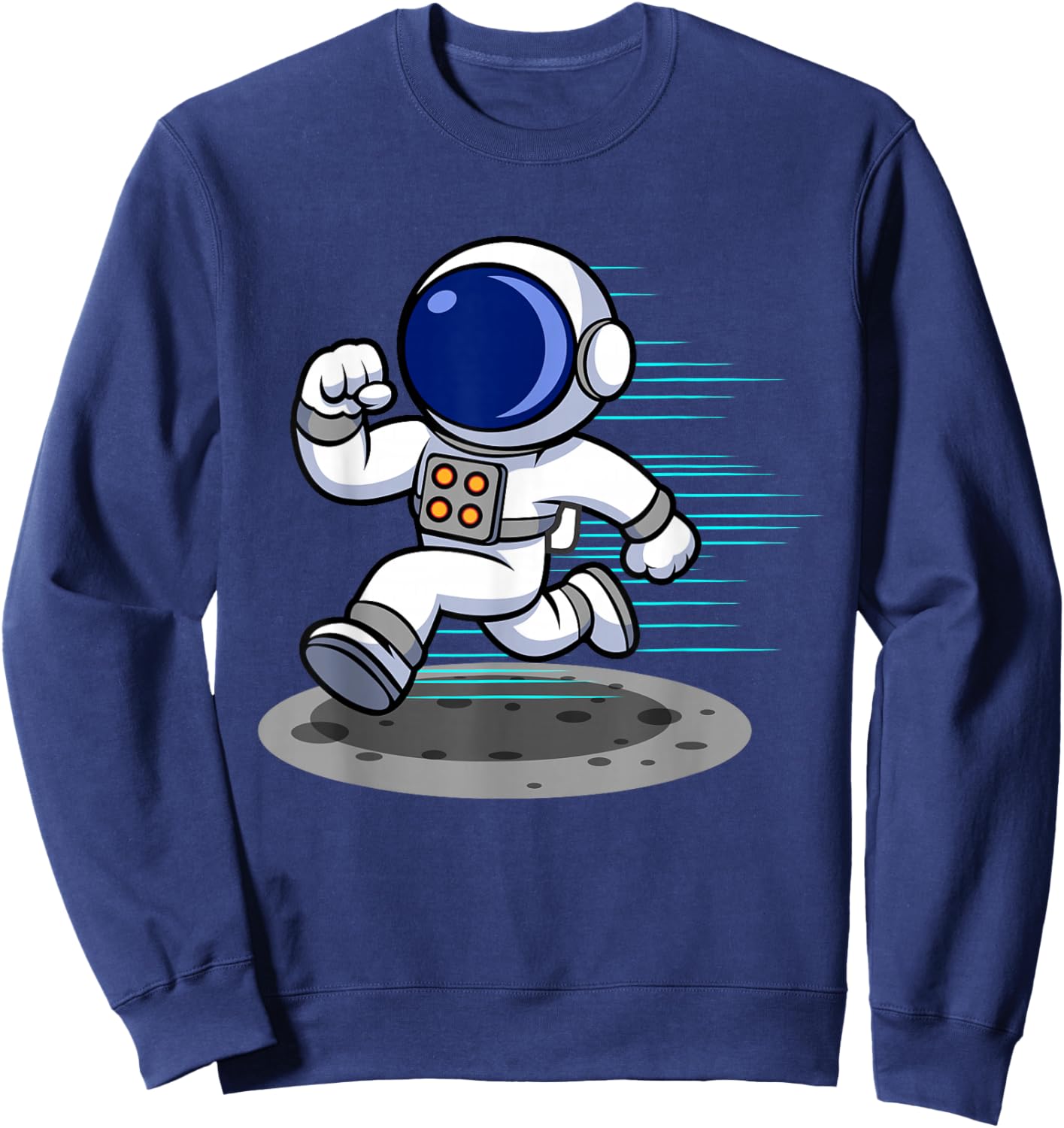 Astronaut Running Adventure Sweatshirt - Sweatshirt | Navy