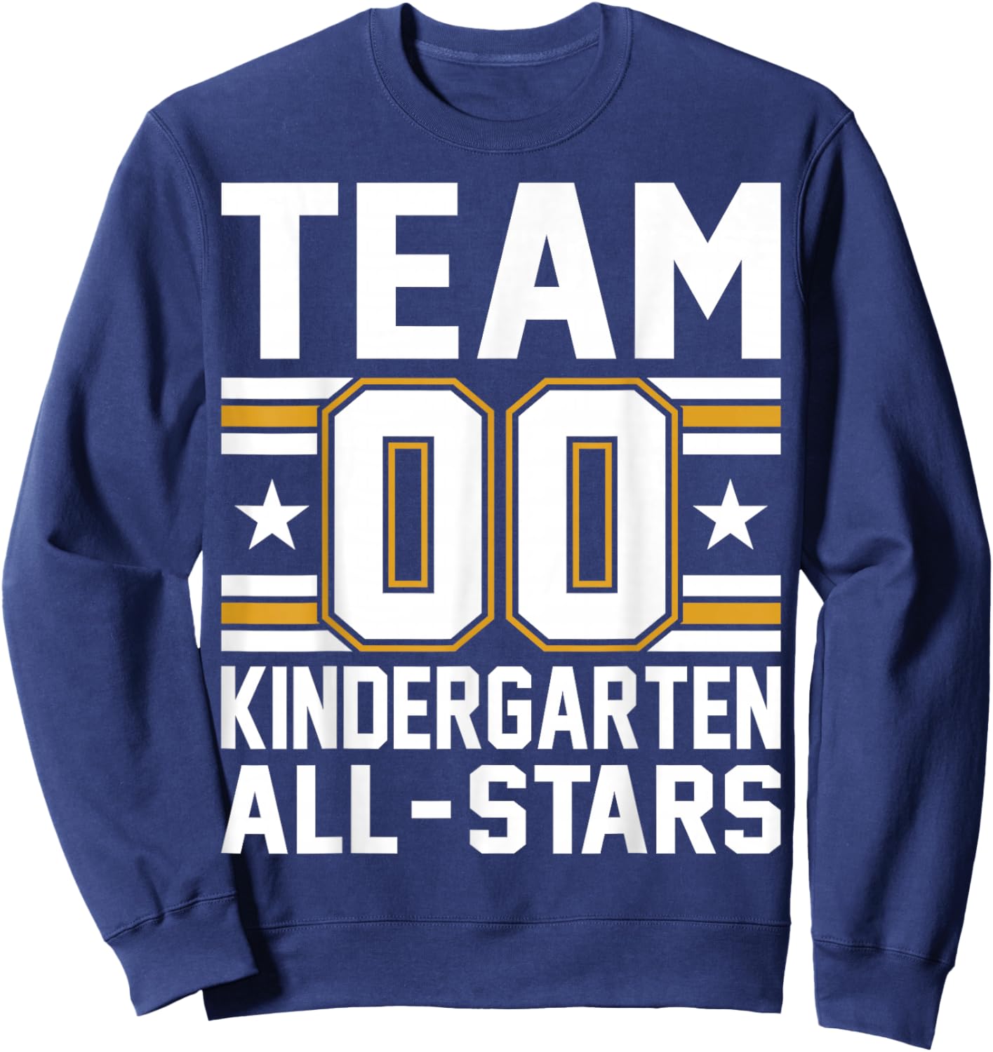 Kids Sports Preschool Team Kindergarten All Stars Jersey Sweatshirt - Sweatshirt | Navy