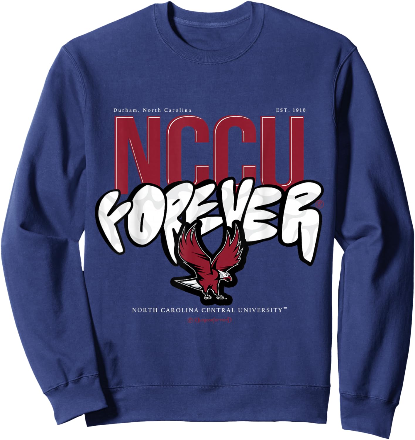 The Yard Essentials - North Carolina Central - NCCU Forever Sweatshirt - Sweatshirt | Navy