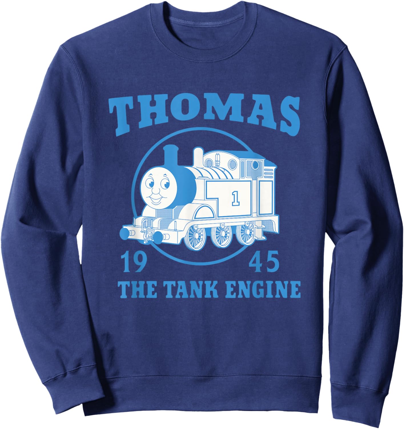 Thomas & Friends - Vintage Blue Thomas the Tank Engine Sweatshirt - Sweatshirt | Navy