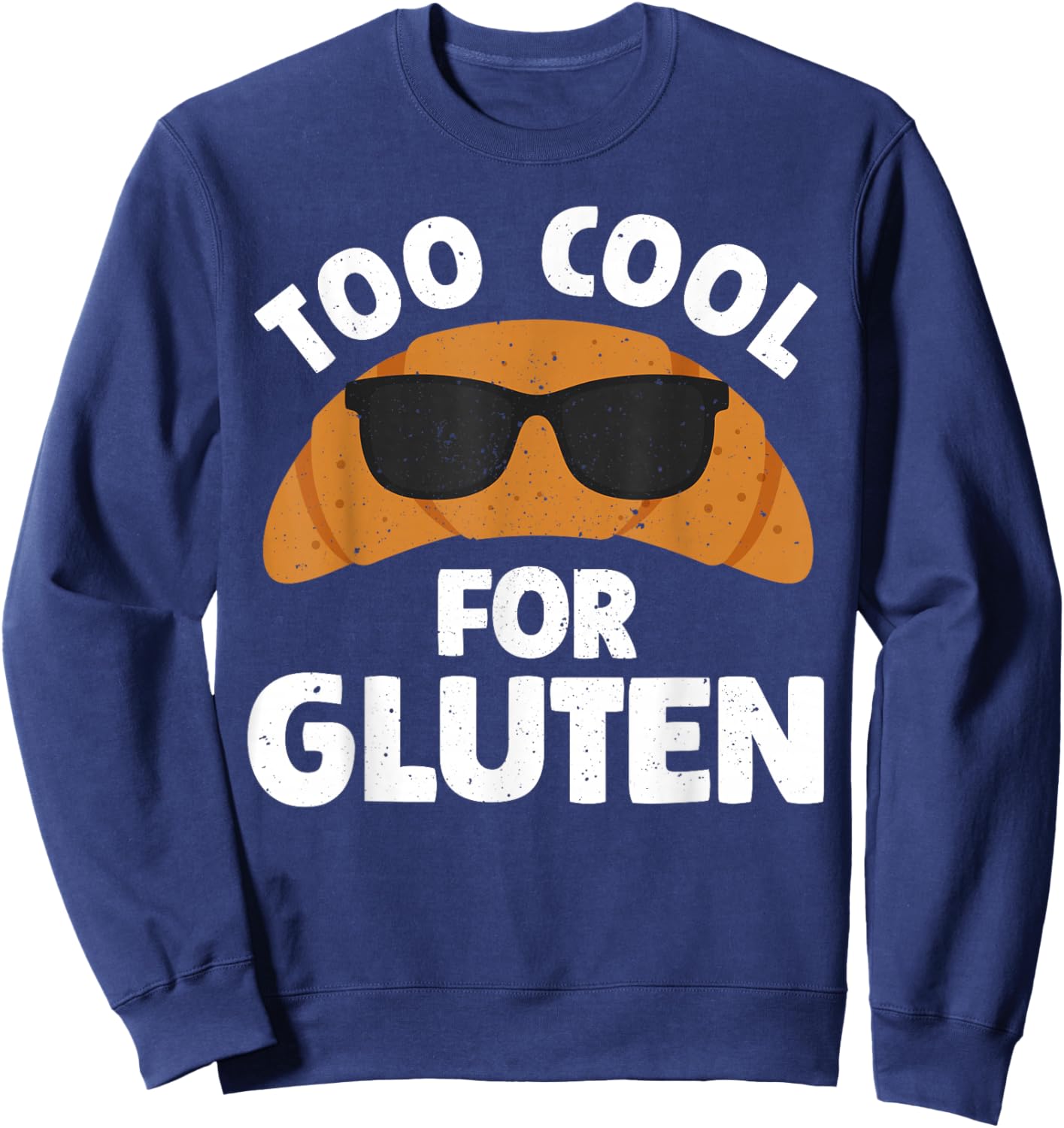 Funny Gluten Free Art For Boys Girls Men Celiac Awareness Sweatshirt - Sweatshirt | Navy