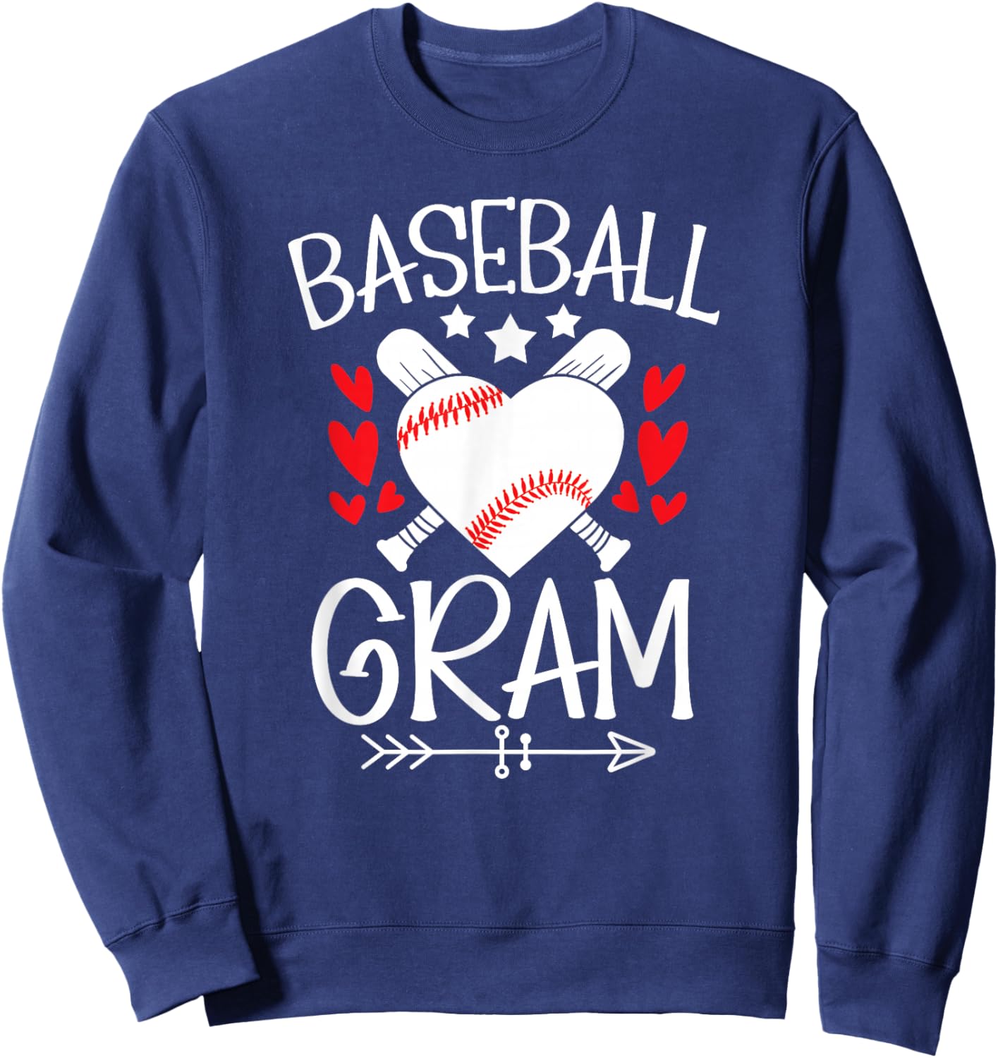 Baseball Gram Grandma Gram Of A Baseball Player Gram Sweatshirt - Sweatshirt | Navy