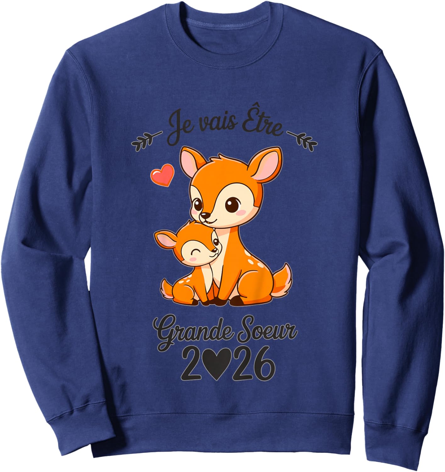 Child Future Big Sister 2026 I Will Be Big Sister 2026 Sweatshirt - Sweatshirt | Navy