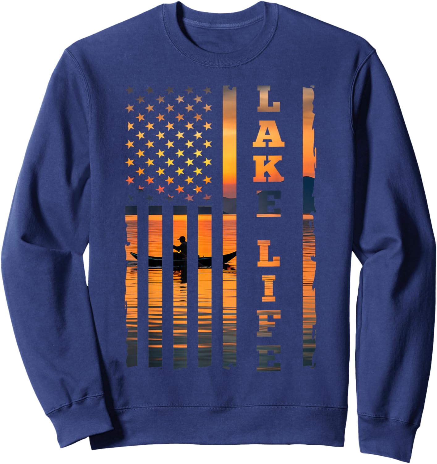 Vintage Lake Life Sweatshirt - Sweatshirt | Navy