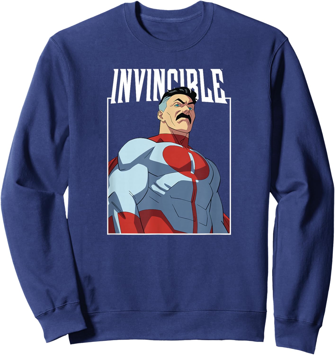 Invincible - Omni-Man Character Logo Sweatshirt - Sweatshirt | Navy