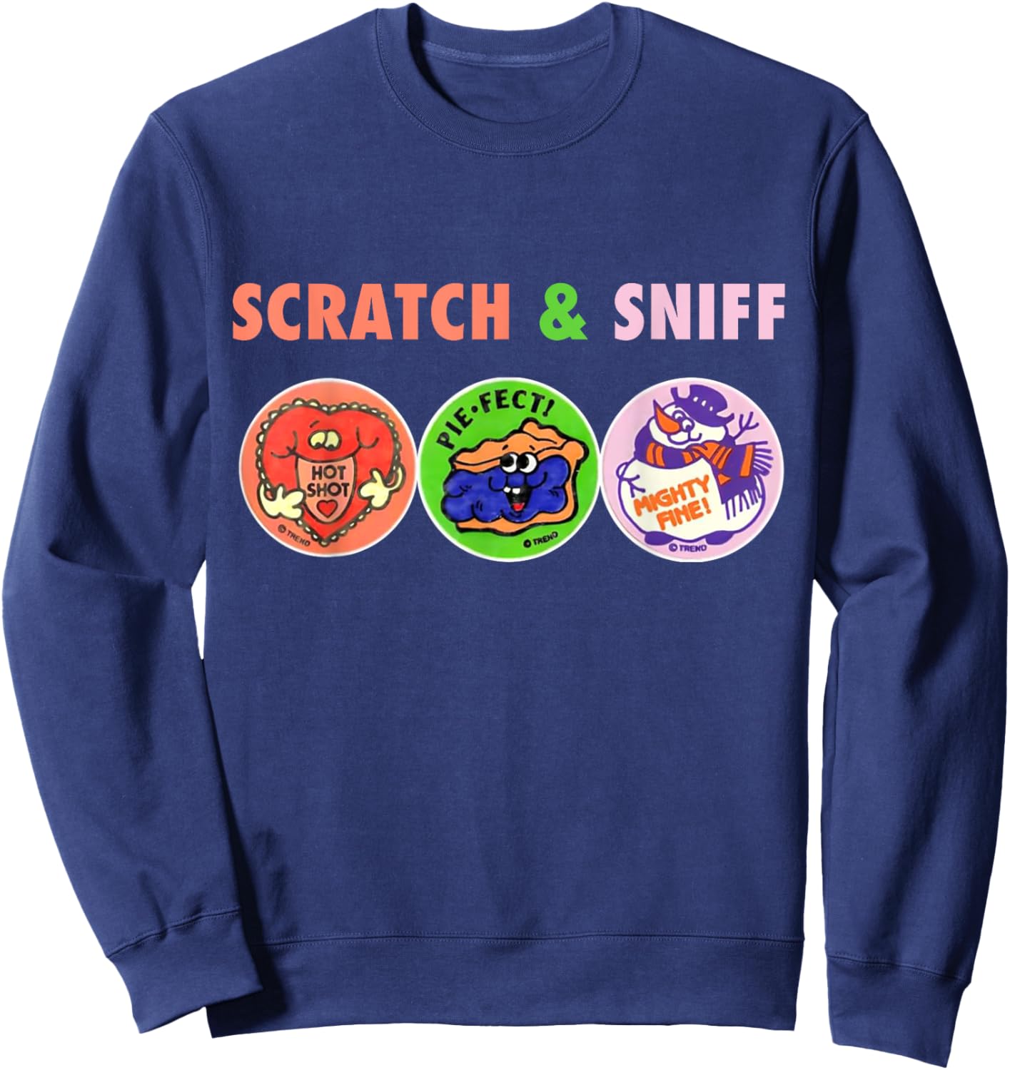 Scratch And Sniff Sticker Ice Cream, Scooper Dooper! Vintage Men Women Kids Sweatshirt - Sweatshirt | Navy