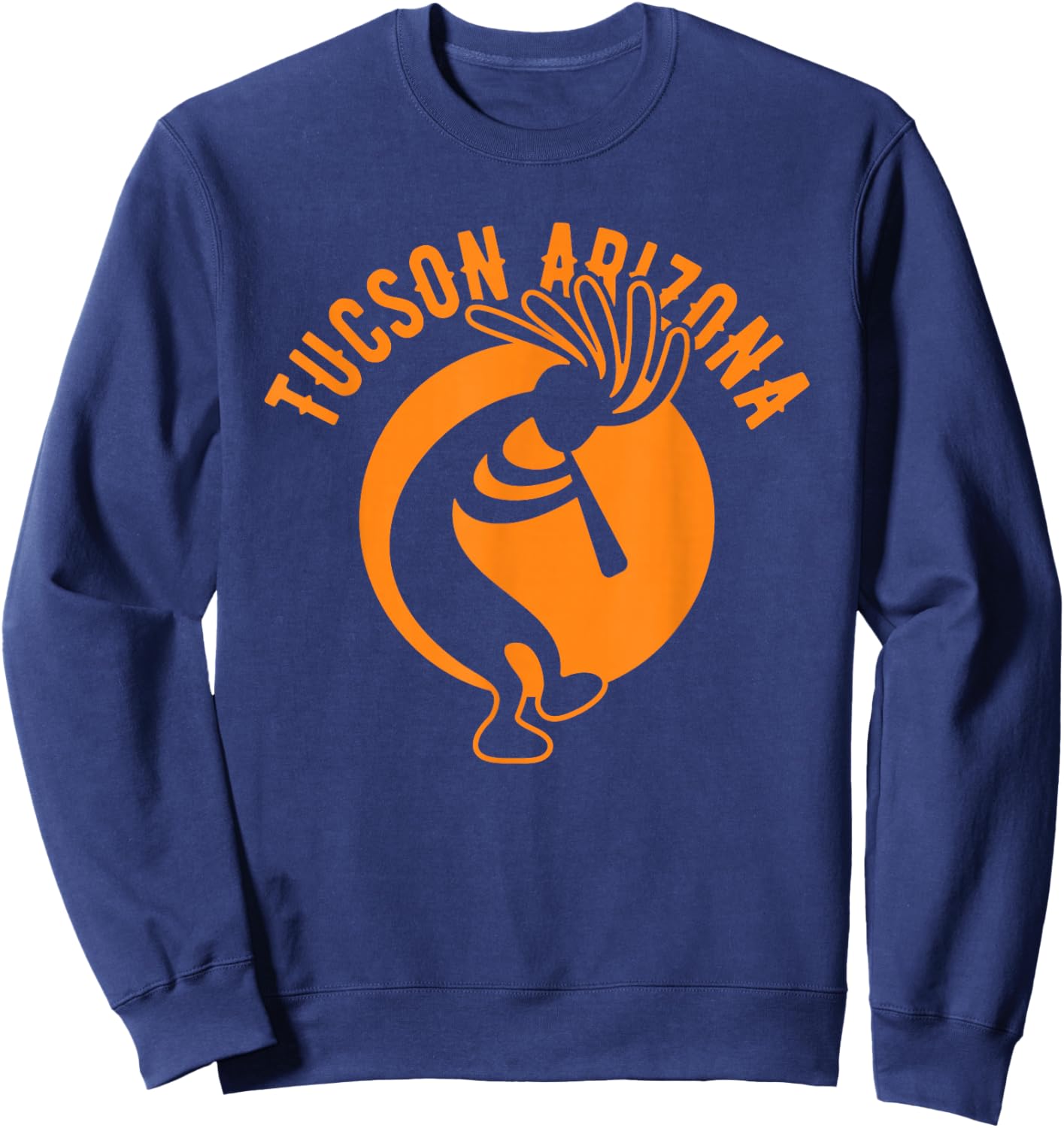 Tucson Arizona Souvenir Dansant Kokopelli Design Vieilli Sweatshirt - Sweatshirt | Navy