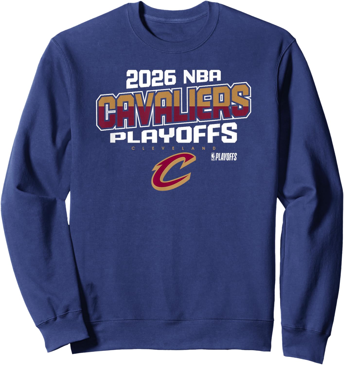 NBA Official 2026 Playoffs Cleveland Cavaliers Next Level Sweatshirt - Sweatshirt | Navy