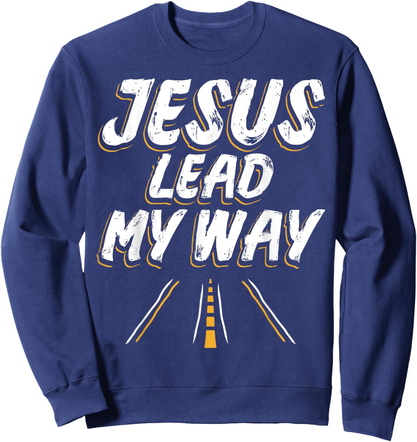 Jesus God Christian Sweatshirt - Sweatshirt | Navy