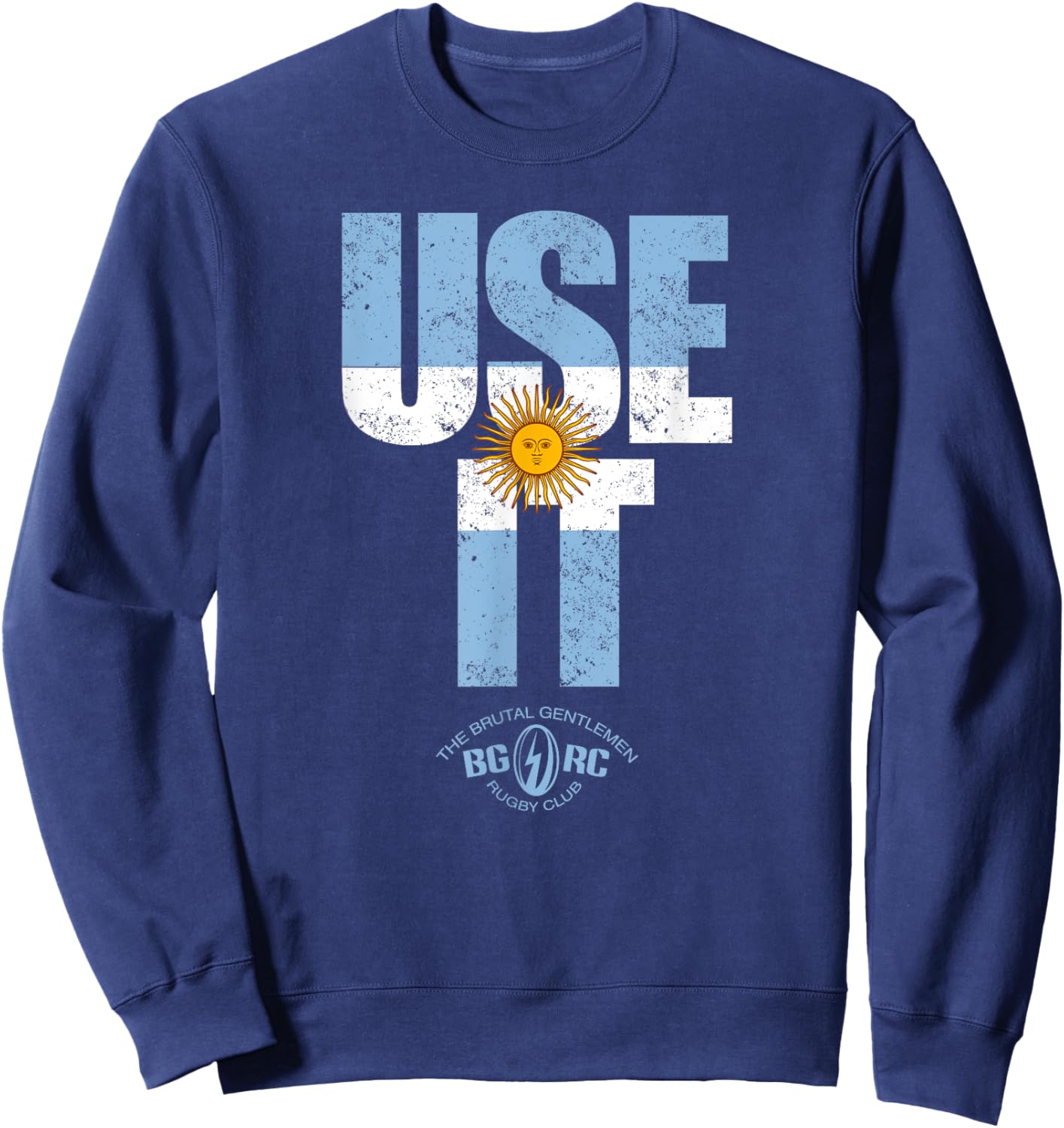 The Brutal Gentlemen Rugby Club USE IT ARG Sweatshirt - Sweatshirt | Navy