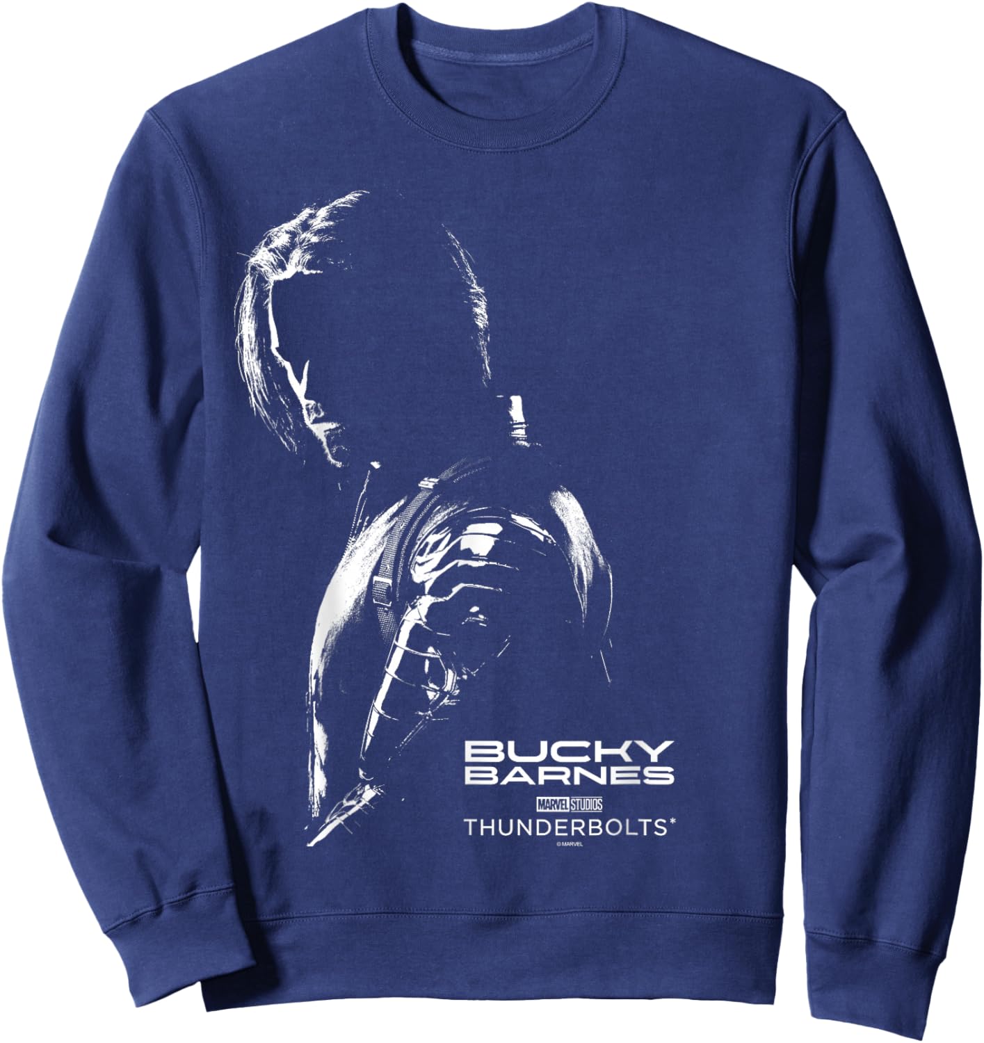 Marvel's Thunderbolts - Bucky Barnes Silhouette Sweatshirt - Sweatshirt | Navy