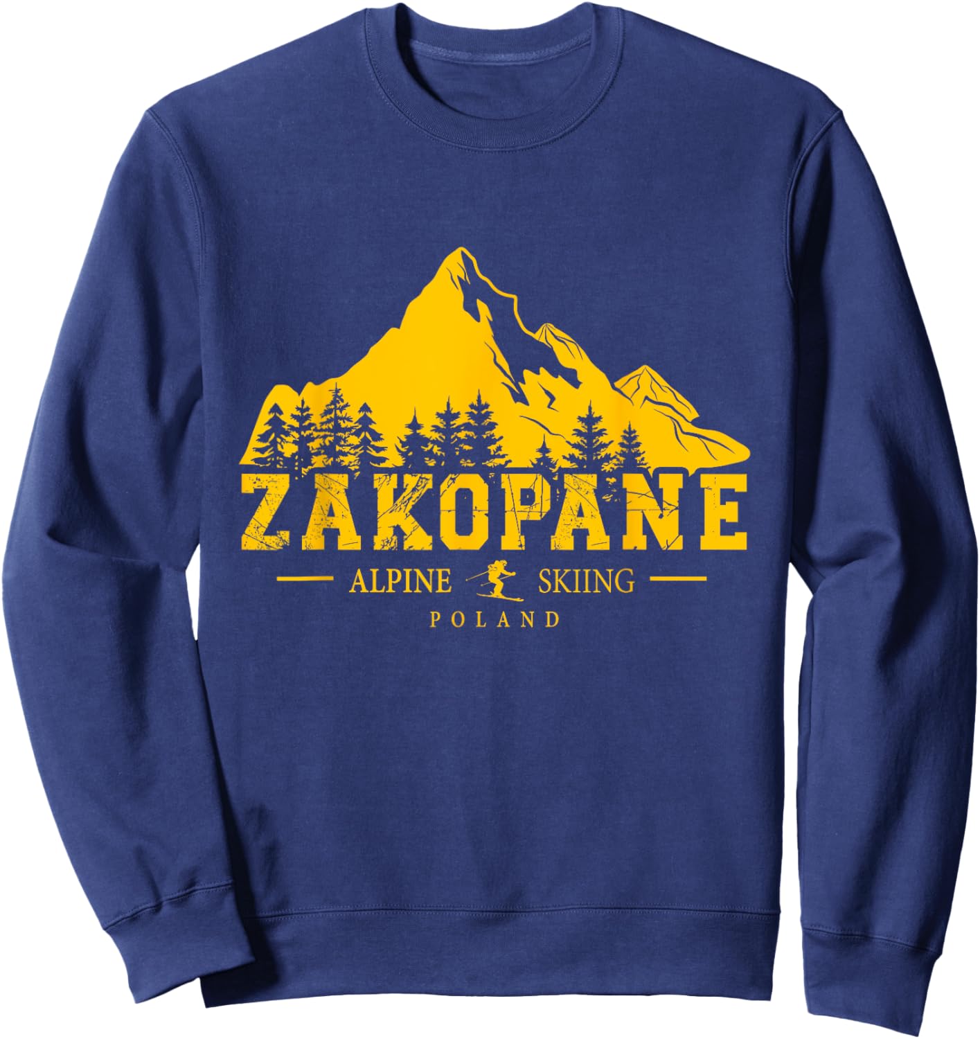Zakopane Poland Ski Resort Alpine Skiing Polish Tatra Sweatshirt - Sweatshirt | Navy