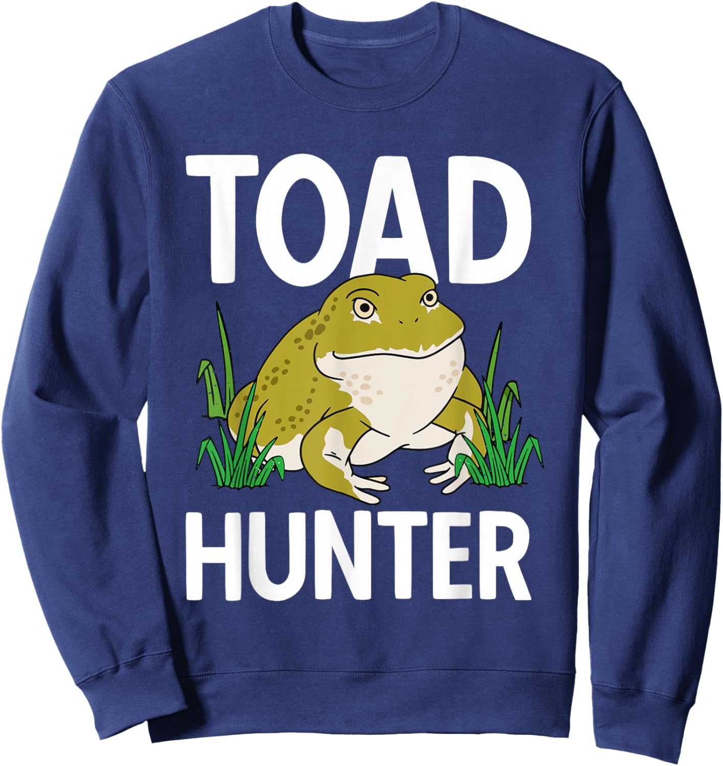 Children's Frog Catcher Toad Frog Hunter Frog Sweatshirt - Sweatshirt | Navy
