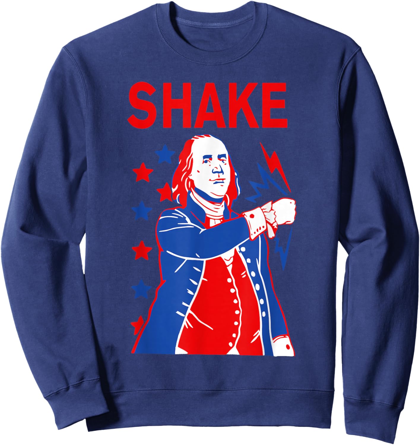 Funny Shake and Bake 4th of July Couple Matching Sweatshirt - Sweatshirt | Navy
