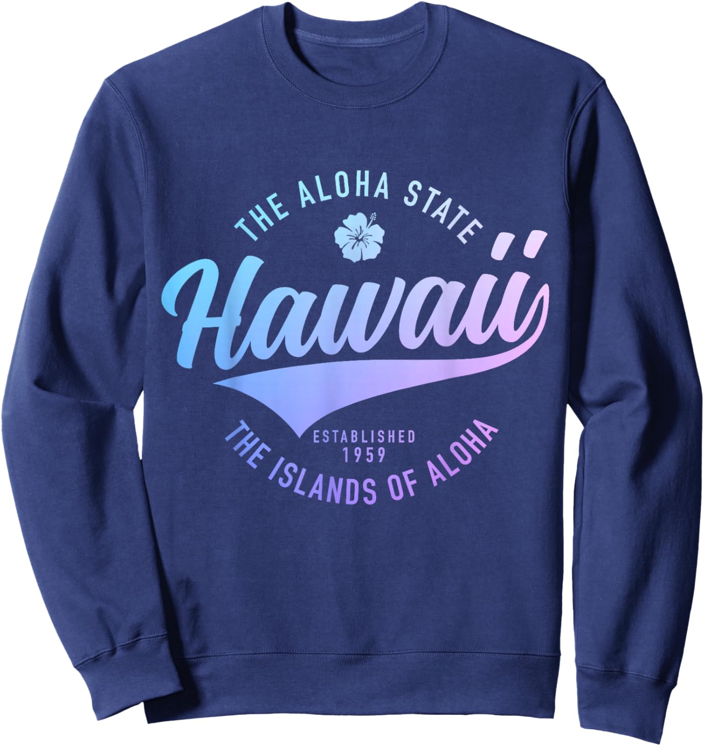 Hawaii The Aloha State Souvenir Vintage Sweatshirt - Sweatshirt | Navy