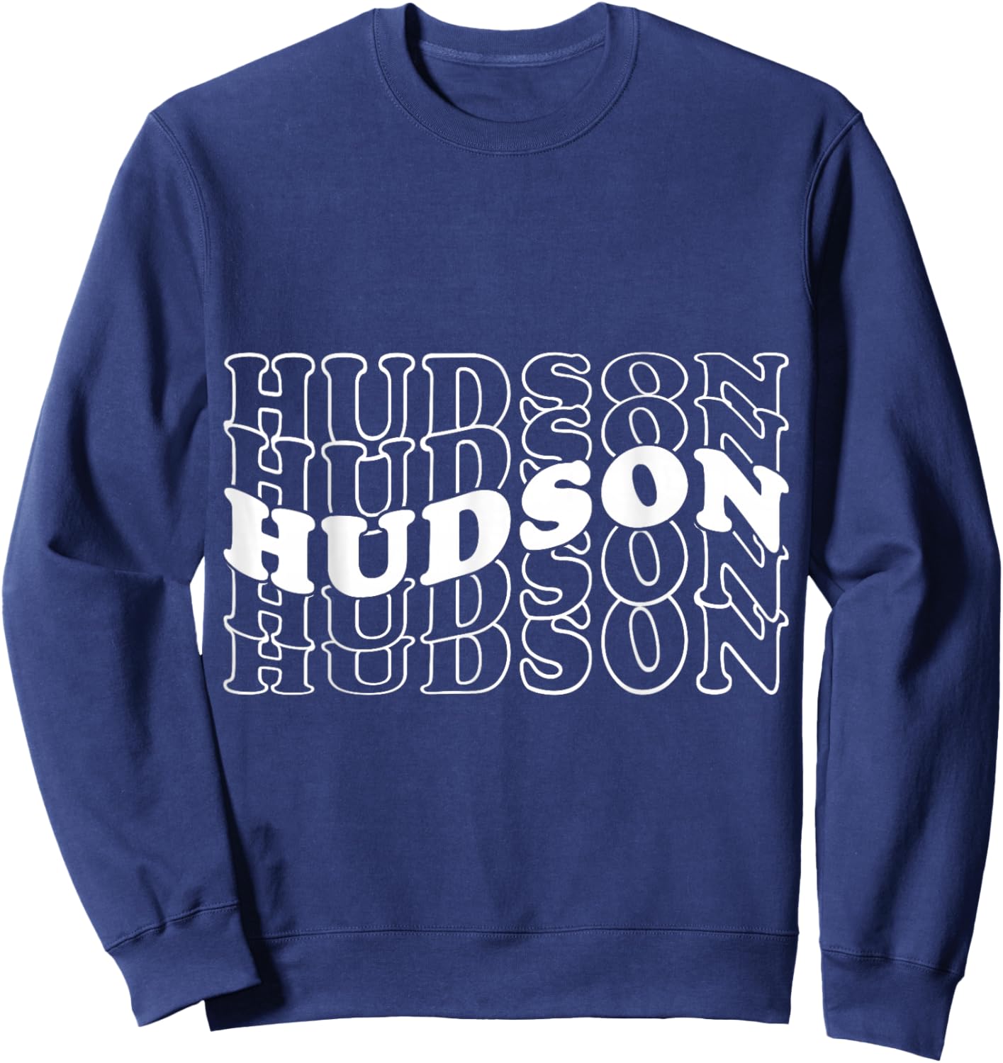 Hudson Gifts Retro -Adults Black Small Short Sleeve Sweatshirt - Sweatshirt | Navy