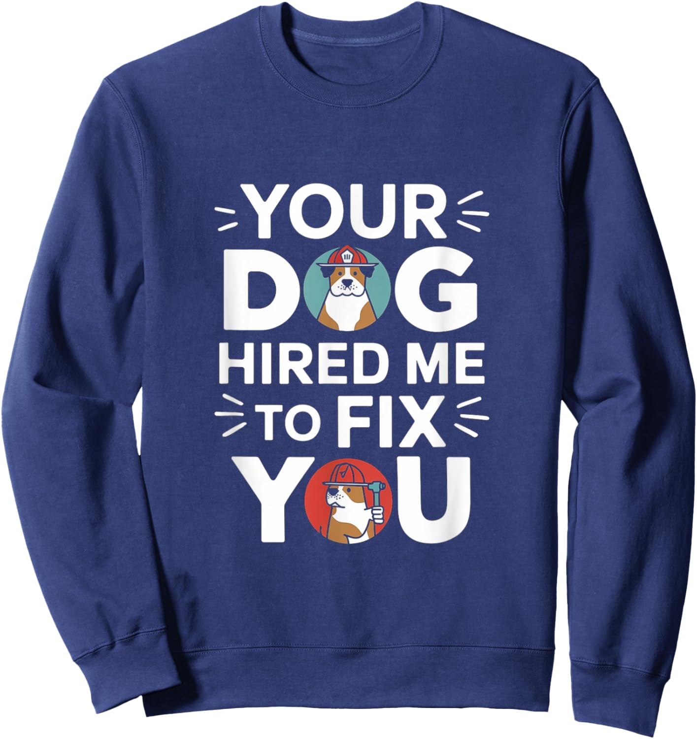 Funny Dog Trainer Sweatshirt - Sweatshirt | Navy