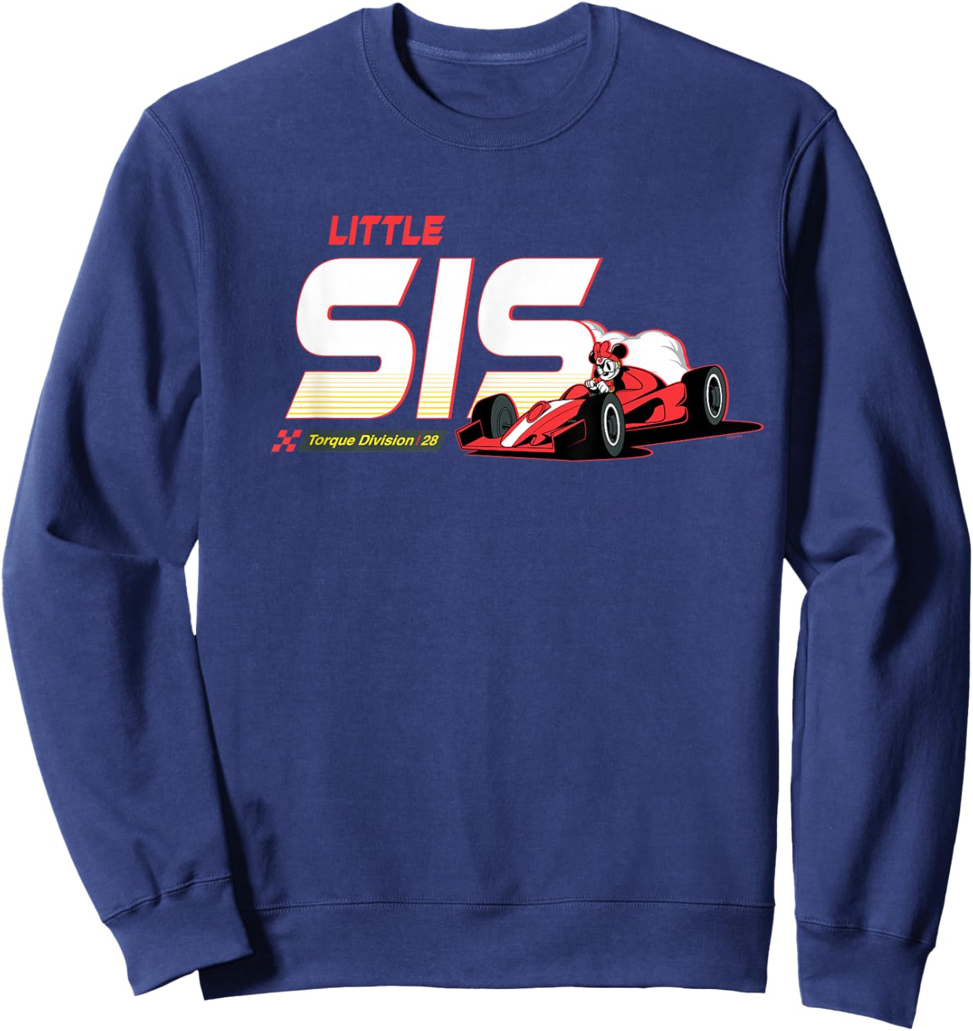 Disney Racing Little Sis Family Trip Race Car Vacation Match Sweatshirt - Sweatshirt | Navy