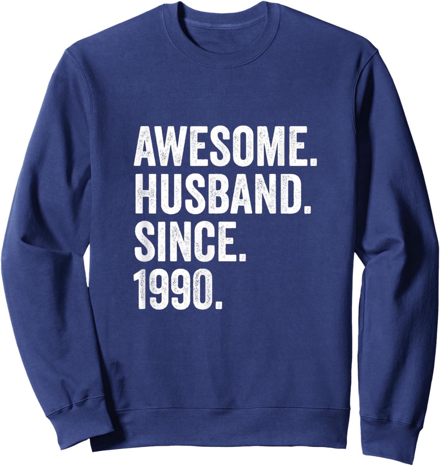 Awesome Husband Since 1990 | 36 Hochzeitstag 36 Jahre Sweatshirt - Sweatshirt | Navy