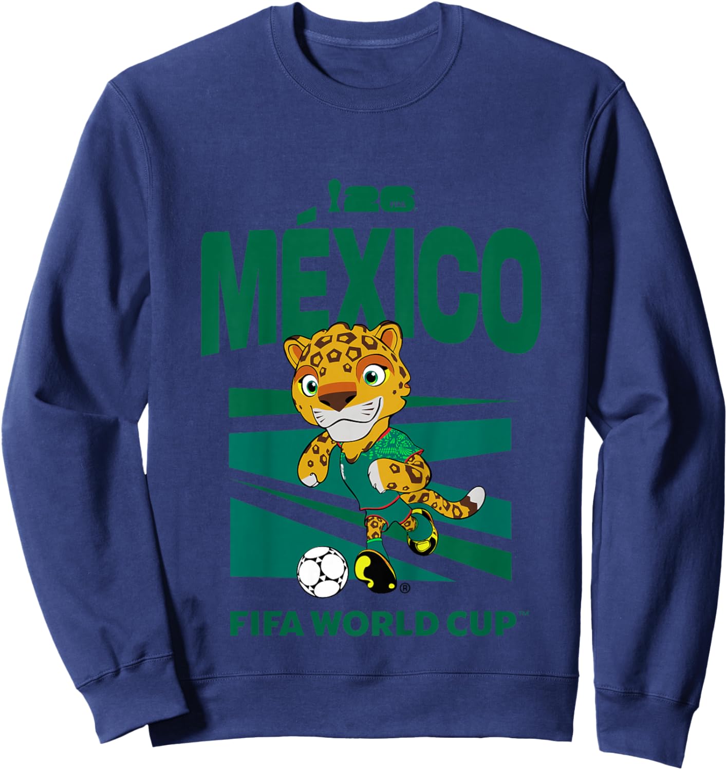 Kids FIFA World CUP26 Mexico Mascot Ball Sweatshirt - Sweatshirt | Navy