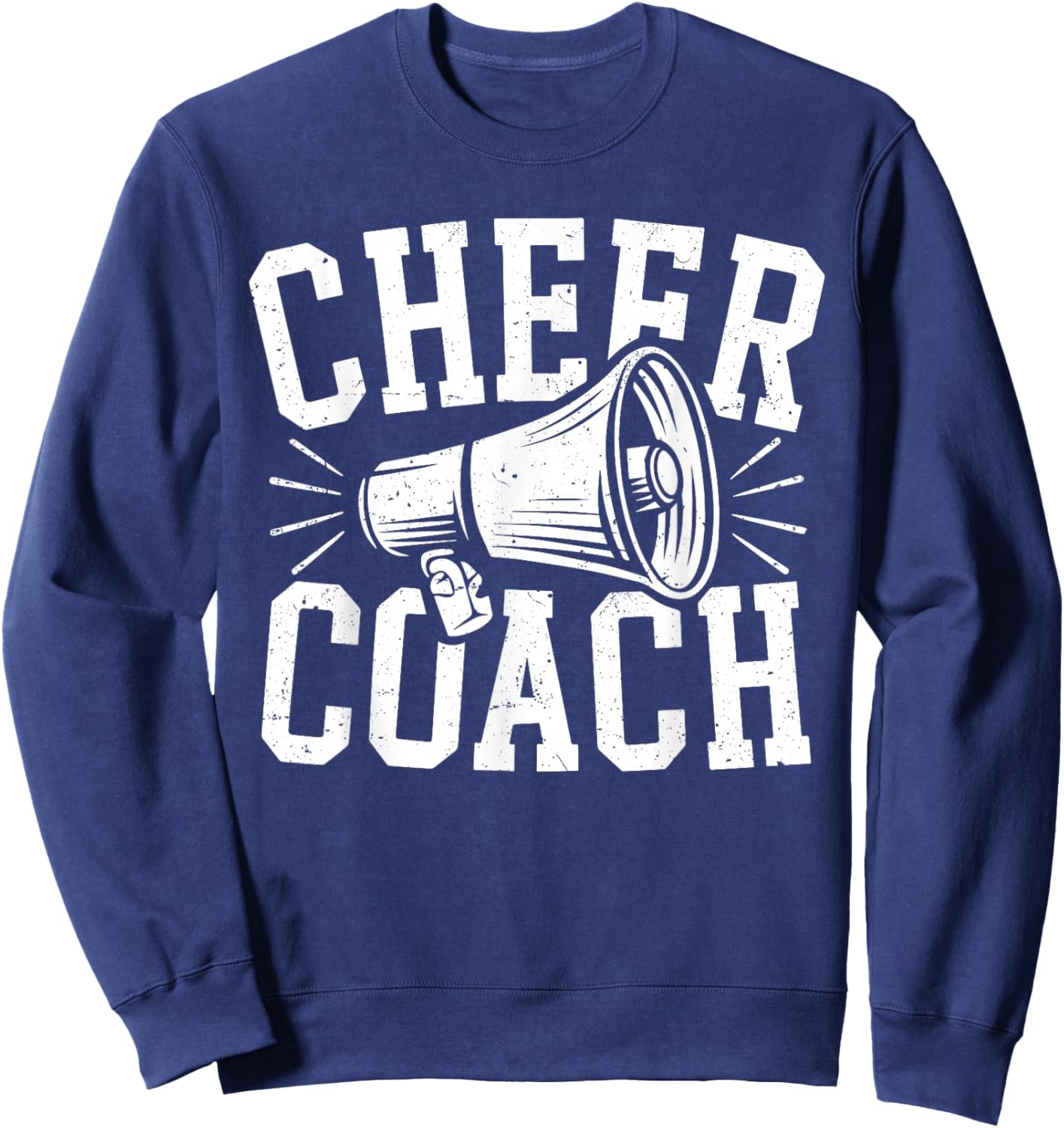 Cheer Coach Shirt Cheerleading Men Women Cheerleader Coach Sweatshirt - Sweatshirt | Navy
