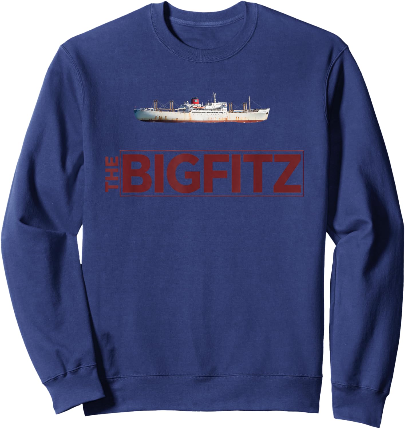 Literary The BigFitz Nautical Bookish Design for Bibliophles Sweatshirt - Sweatshirt | Navy