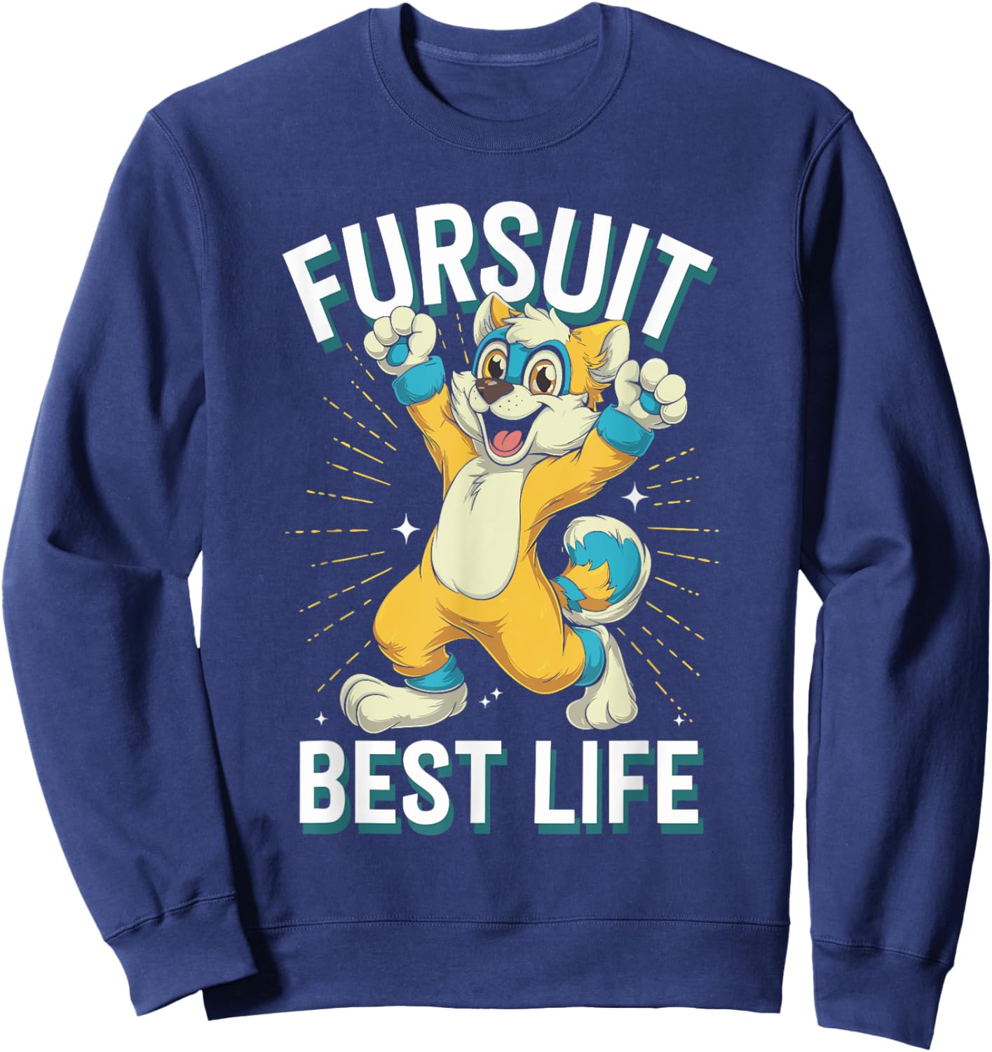 Furry Fandom Fursuit Maker Cosplay Fun Furry Convention Sweatshirt - Sweatshirt | Navy