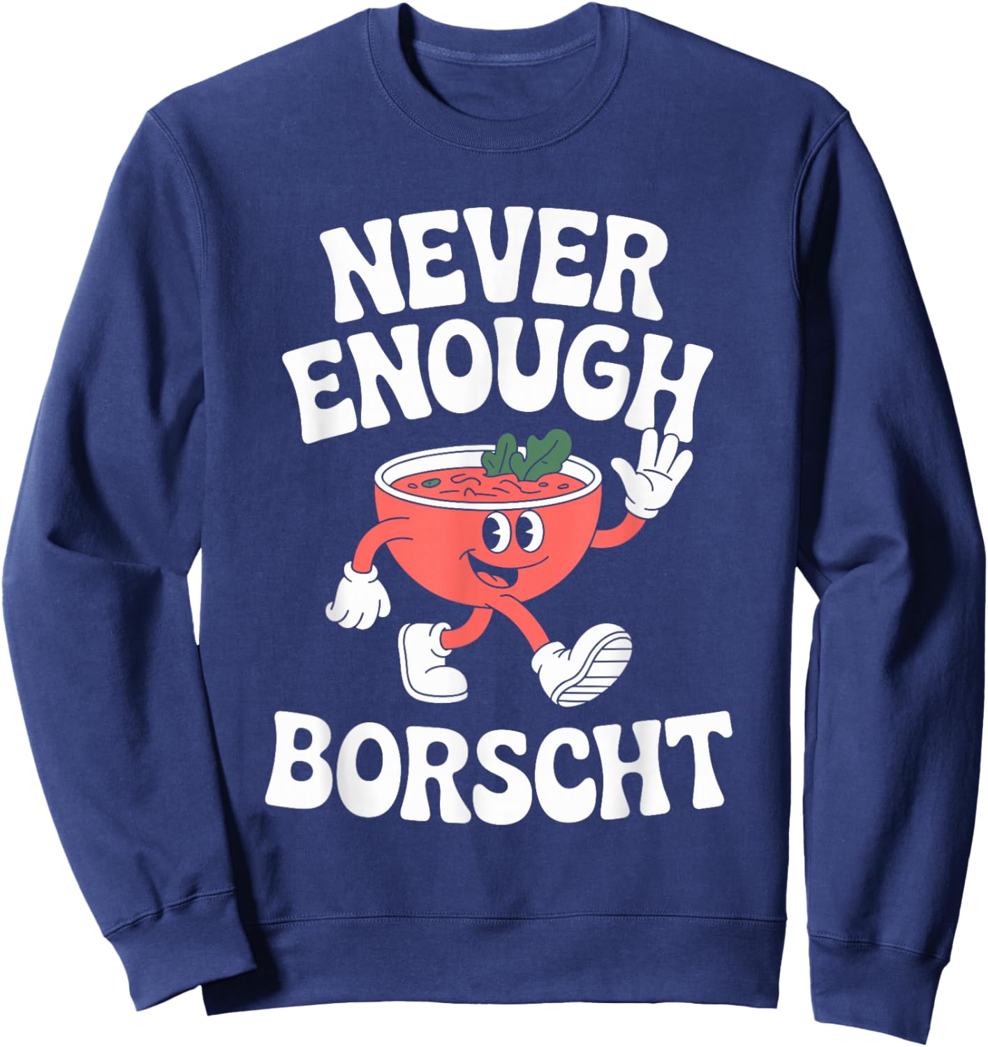 Funny Borscht Retro Sweatshirt - Sweatshirt | Navy