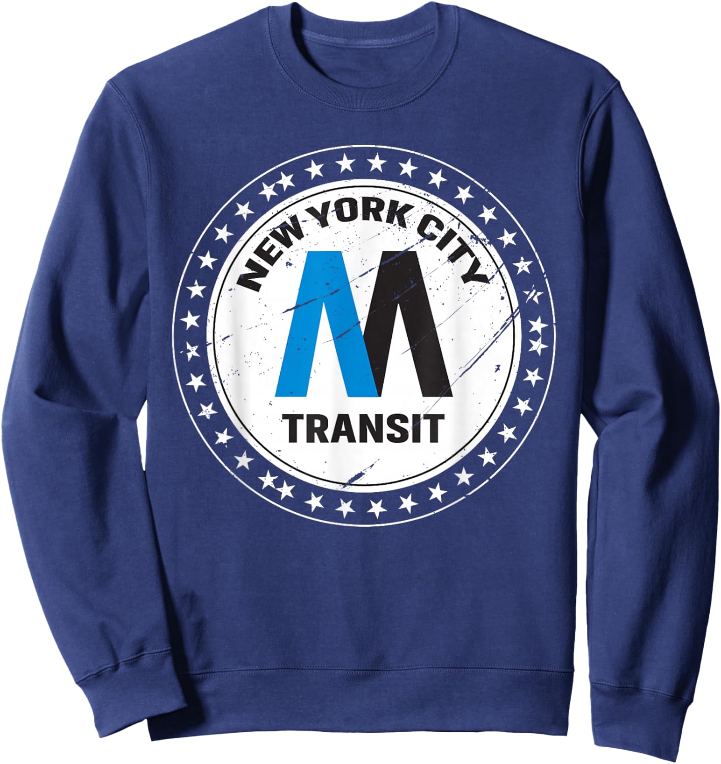 NYC Metro Speed Transit Sleek Train Enthusiast Sweatshirt - Sweatshirt | Navy