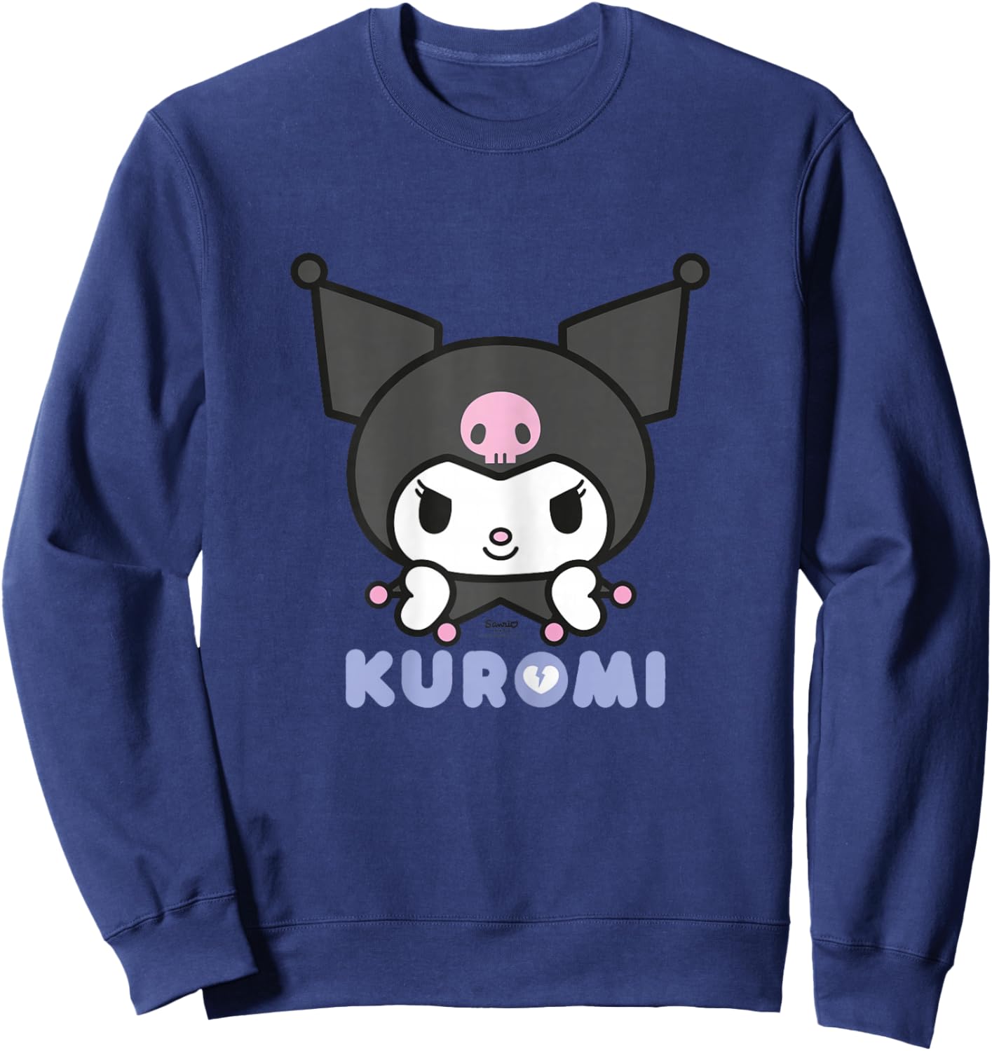 Hello Kitty - Kuromi Face Sweatshirt - Sweatshirt | Navy